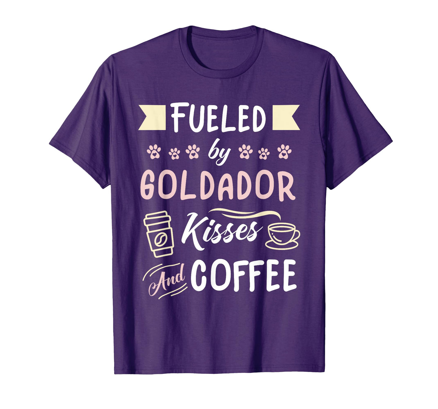 Goldador Mom Coffee Lover Golden Retriever Lab T-Shirt