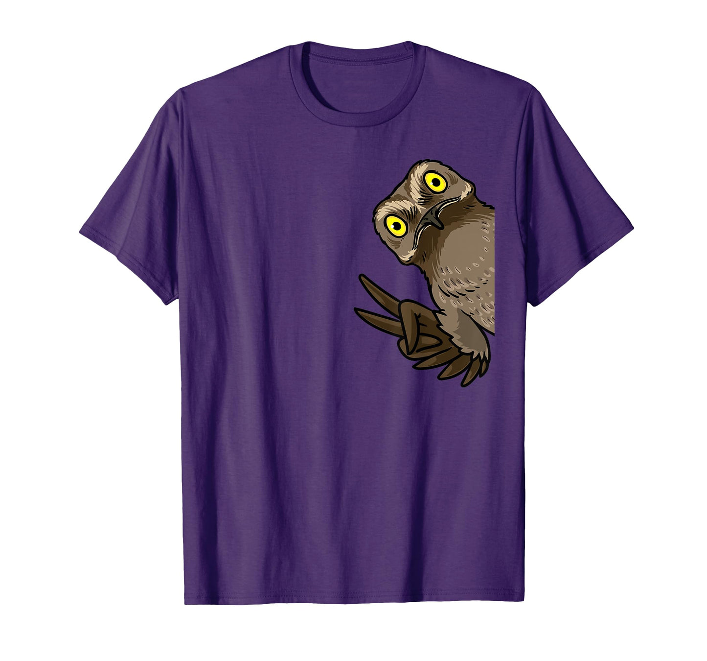 Luvevepotootha Potoo Bird From Side Birder Birding T-Shirt - Unisex-Adults/Kids - Black - Small - Short Sleeve - Modern Animal Print - Cartoon Potoo Graphic
