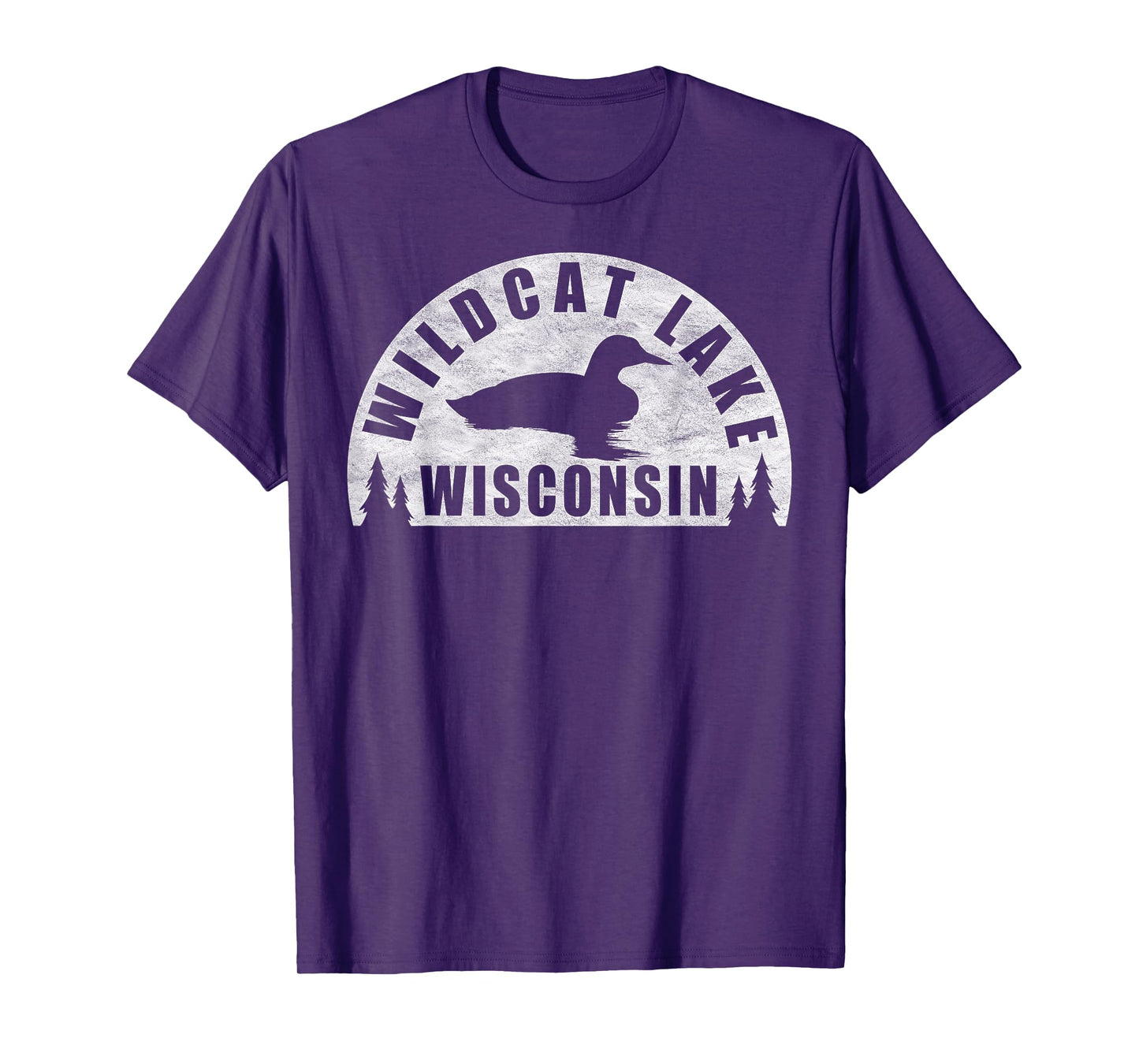 Wildcat Lake Northern Wisconsin Loon T-Shirt for Men Women Girls Kids