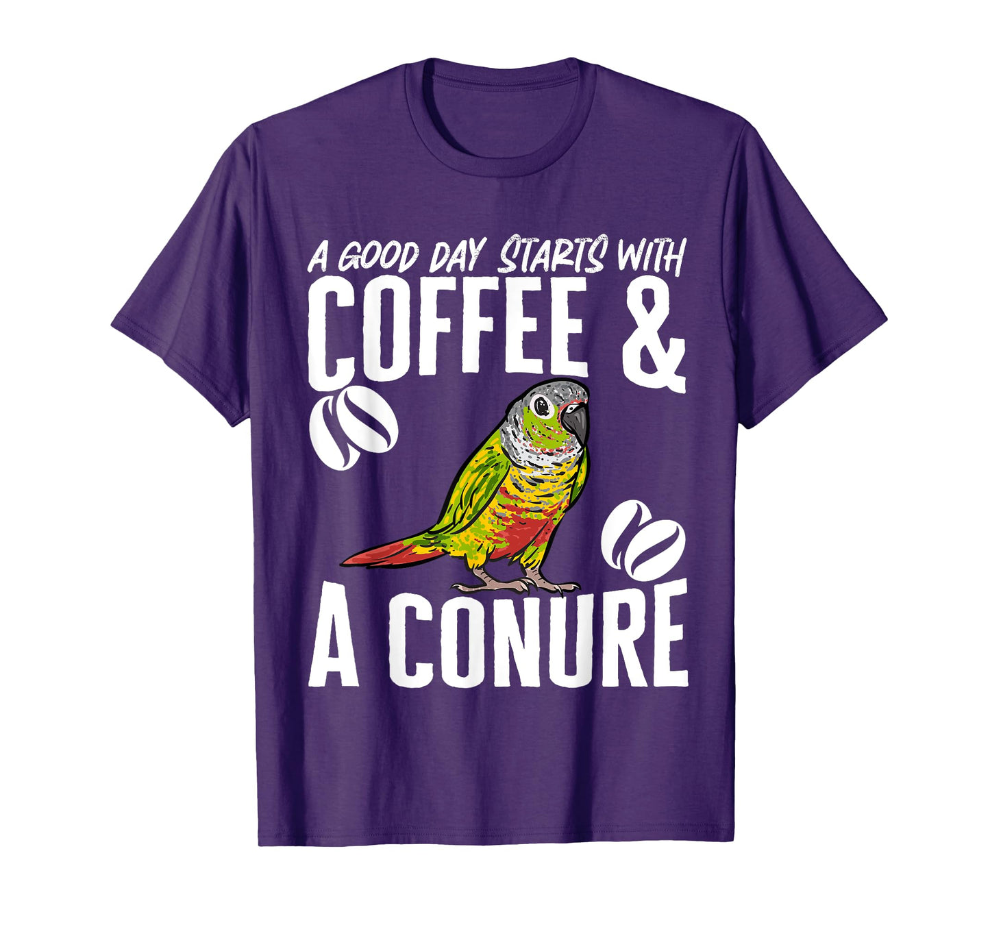 Green Cheek Conure Parrot Bird Conure Coffee T-Shirt