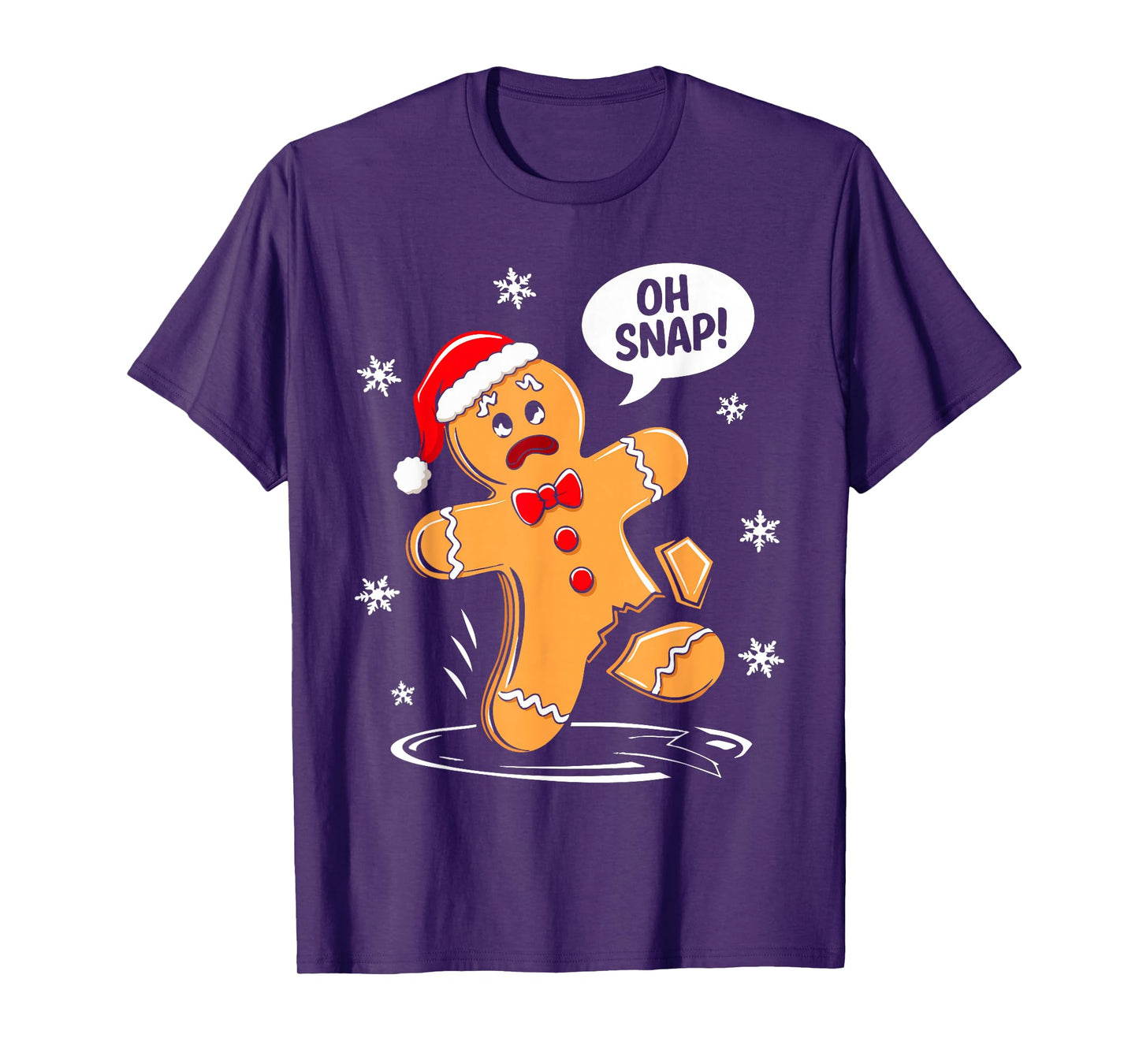 Oh Snap Gingerbread Man Shirt Adult Kids Men Women Costume T-Shirt