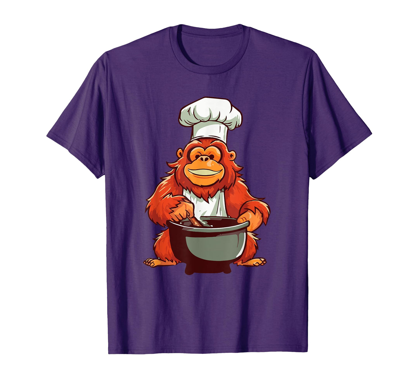Orangutans Hobby Chef Cooking Monkey Jungle T-Shirt