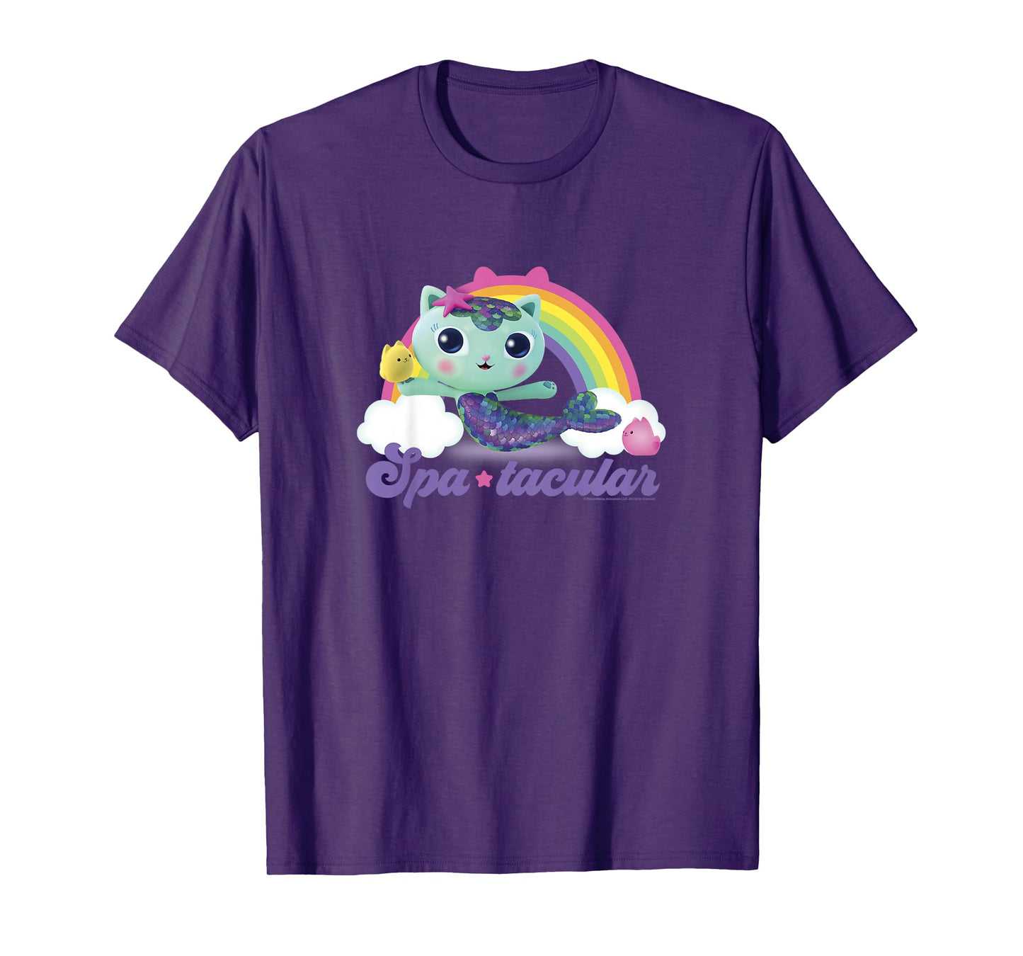 Kids Gabby's Dollhouse MerCat Spa-tacular Rainbow Youth T-Shirt