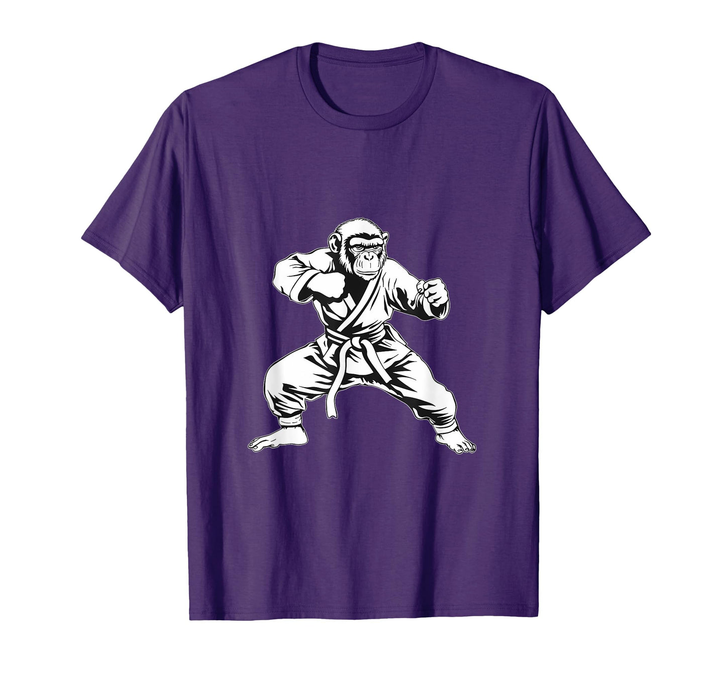 Karate Monkey Taekwondo Kickboxing MMA Judo Monkey Lover T-Shirt