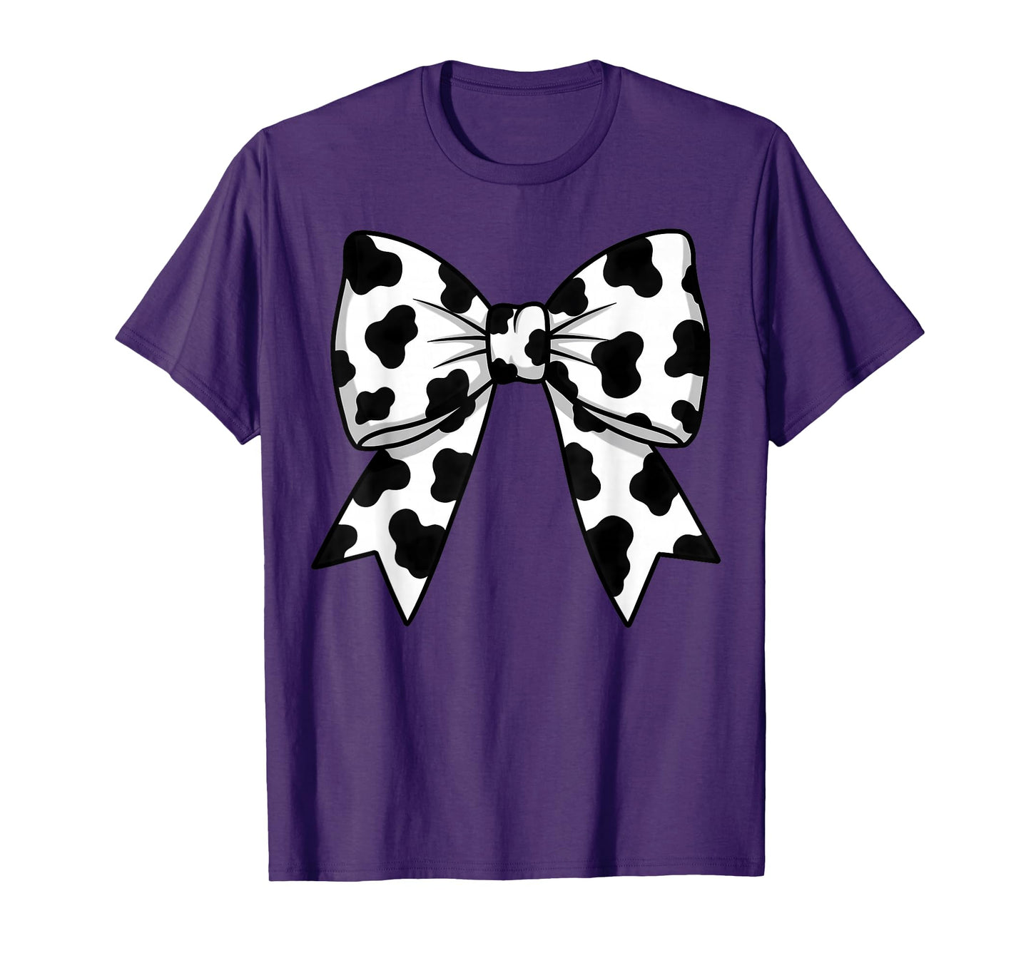 Cute Cowprint Coquette Bow Cow Pattern for Womens and Girls T-Shirt