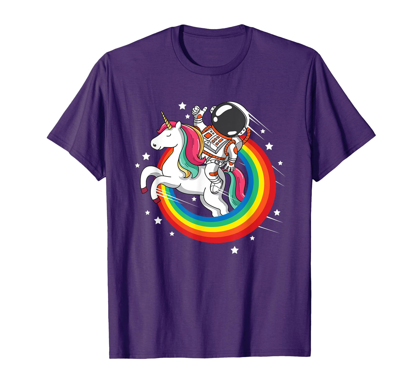 Astronaut Unicorn Space Galaxy Magical Rainbow T-Shirt