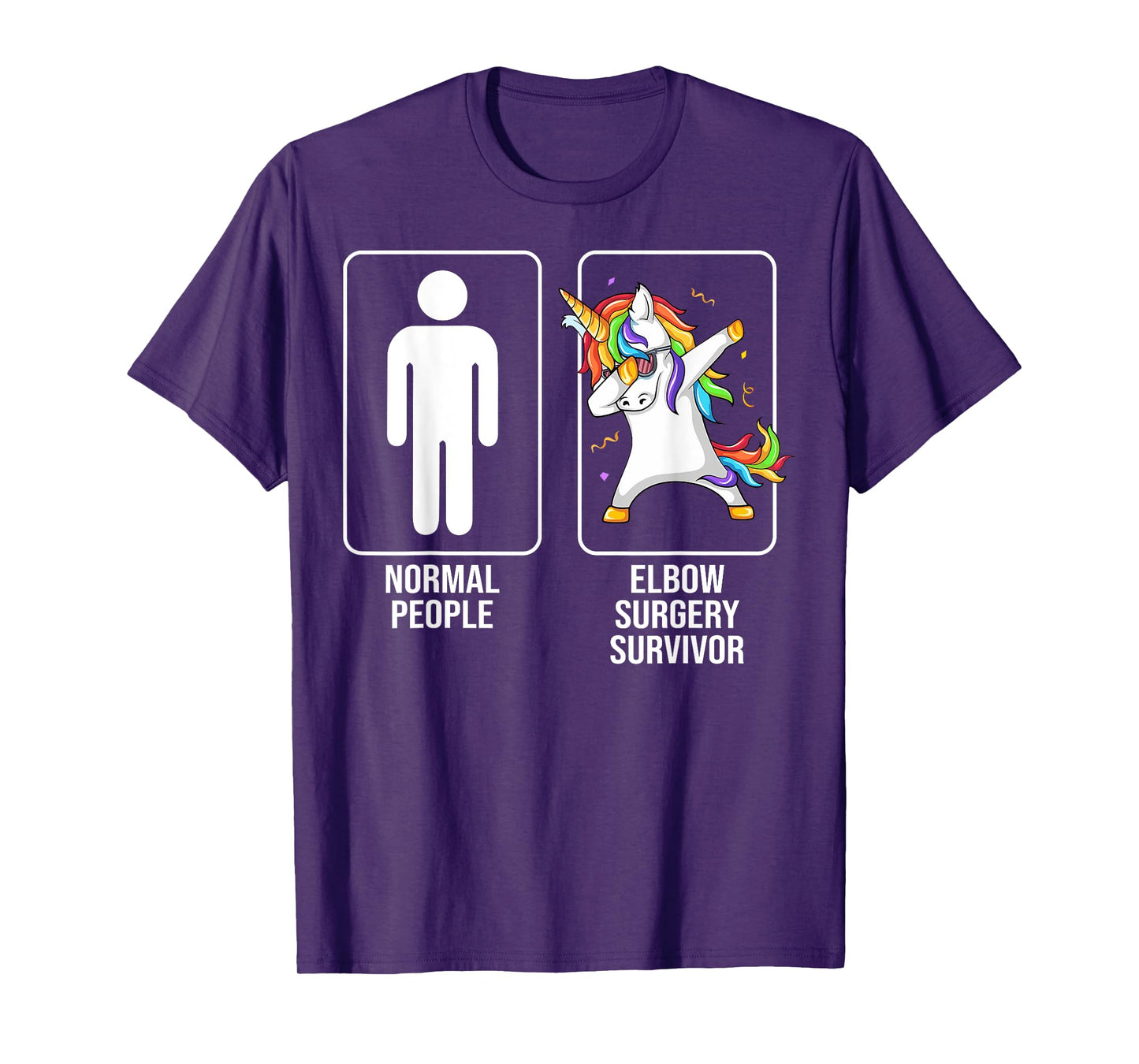 Elbow Surgery Survivor Unicorn Funny Elbow Surgery Recovery T-Shirt