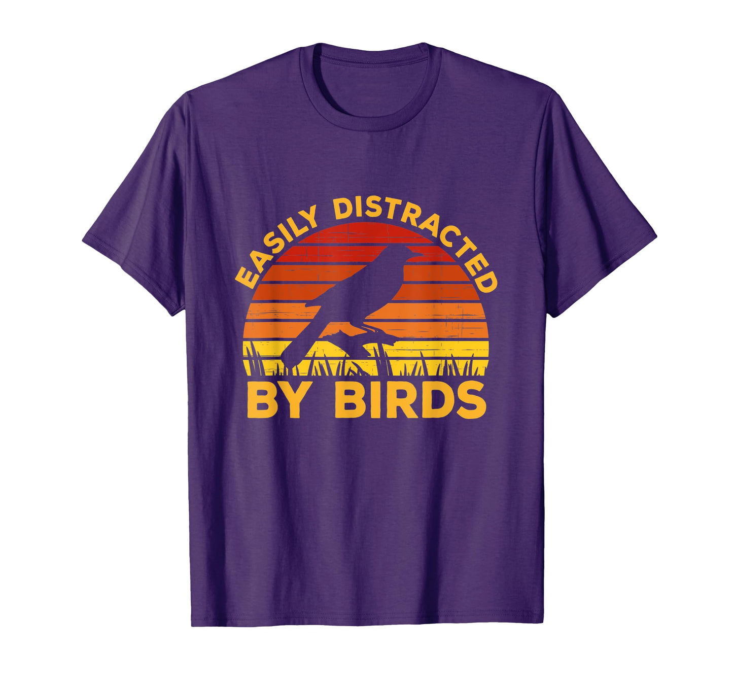 Easily Distracted By Birds Funny Watching Birding T-Shirt