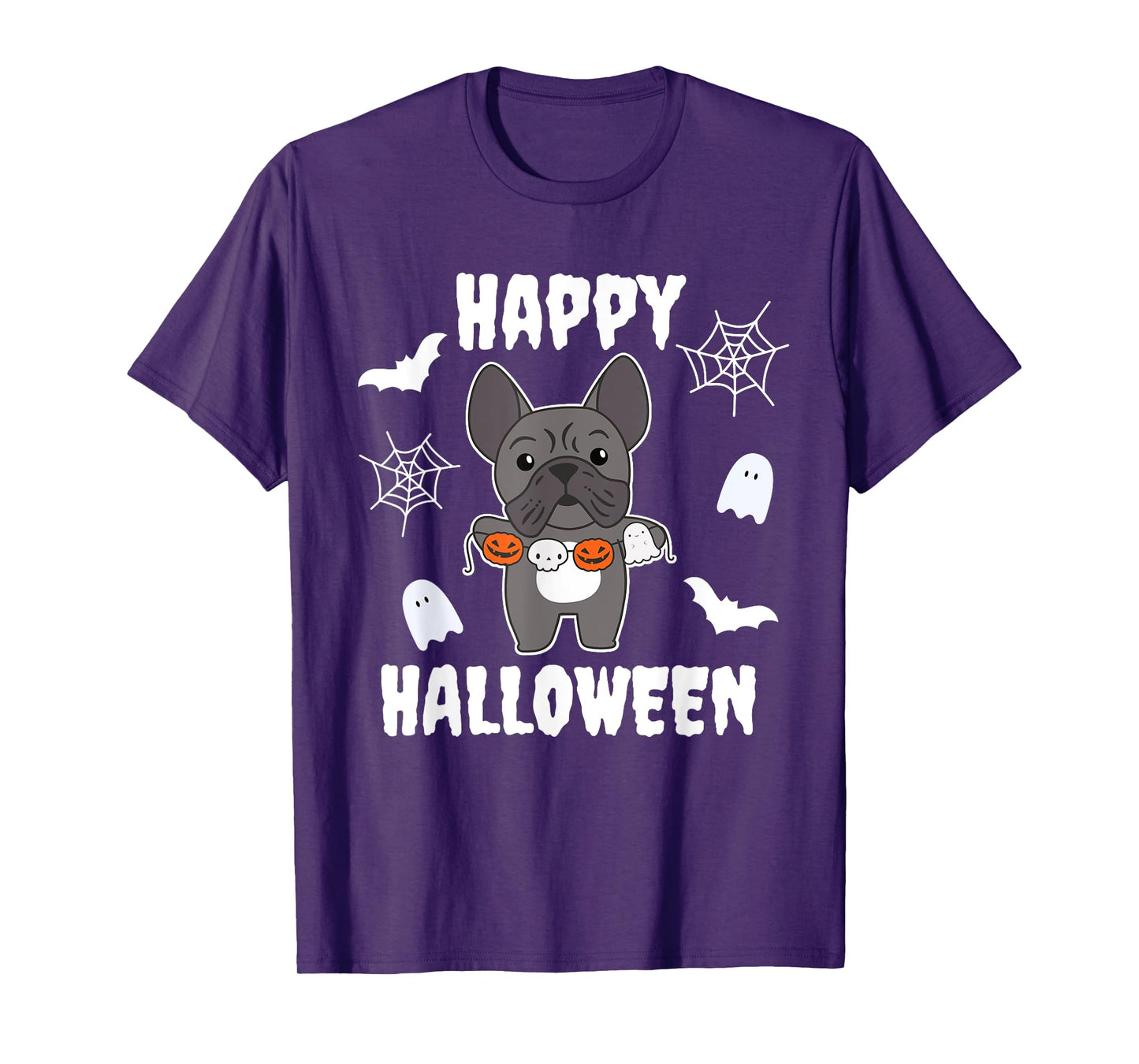 French Bulldog Happy Halloween Pumpkin Dogs Halloween T-Shirt