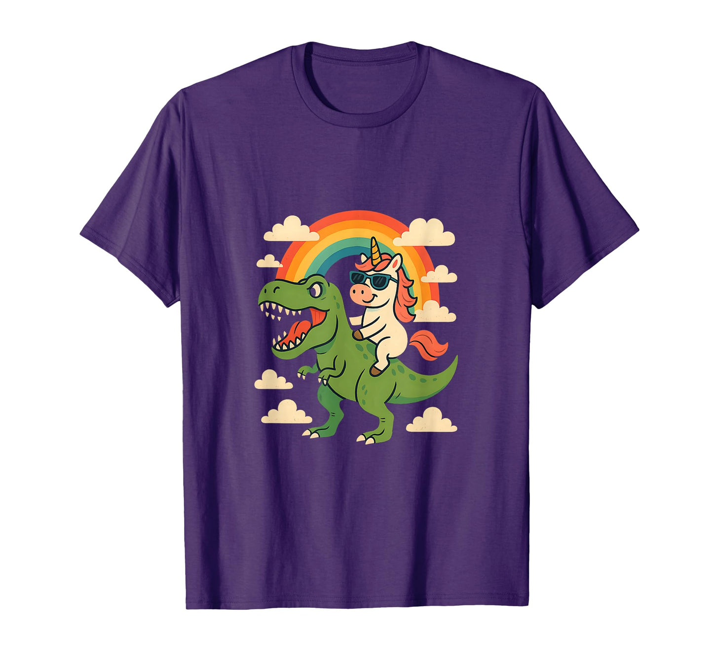 Unicorn Riding a TRex T-Shirt