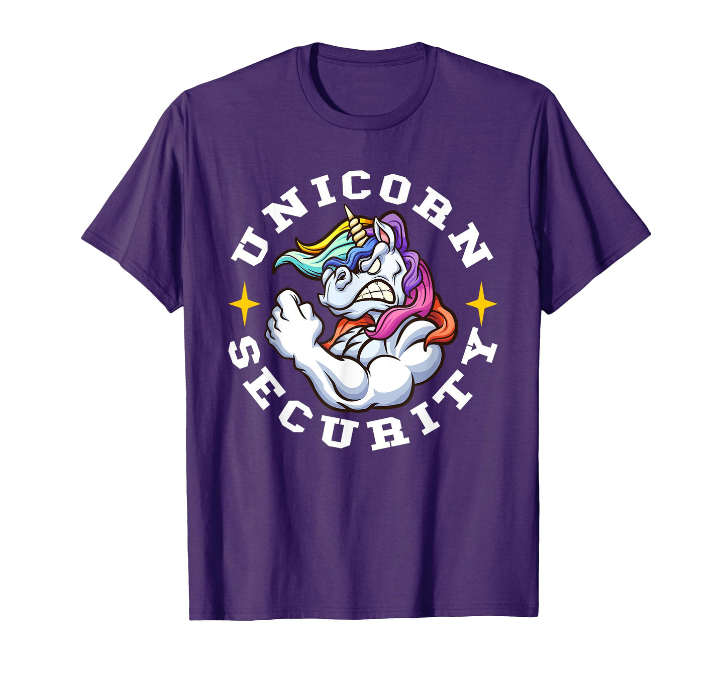 Unicorn Security - Manly Muscular Unicorn Lovers T-Shirt