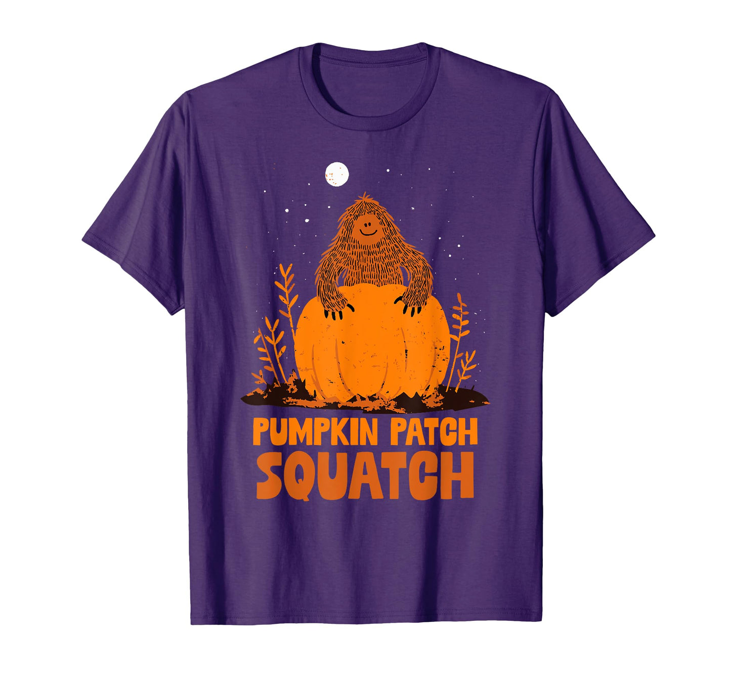 Pumpkin Patch Squatch Bigfoot Halloween Fall Kids Sasquatch T-Shirt