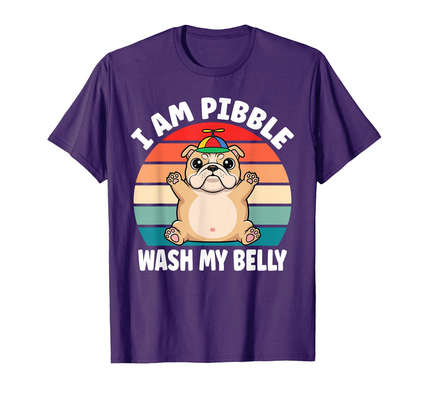 I am Pibble Wash My Belly Funny Bulldog Meme Kids T-Shirt
