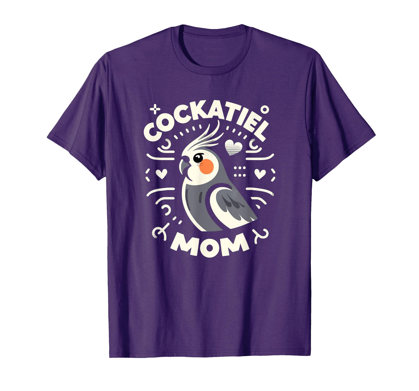 Cockatiel Mom Funny Birdwatching Birdwatcher Bird Lover Cute T-Shirt