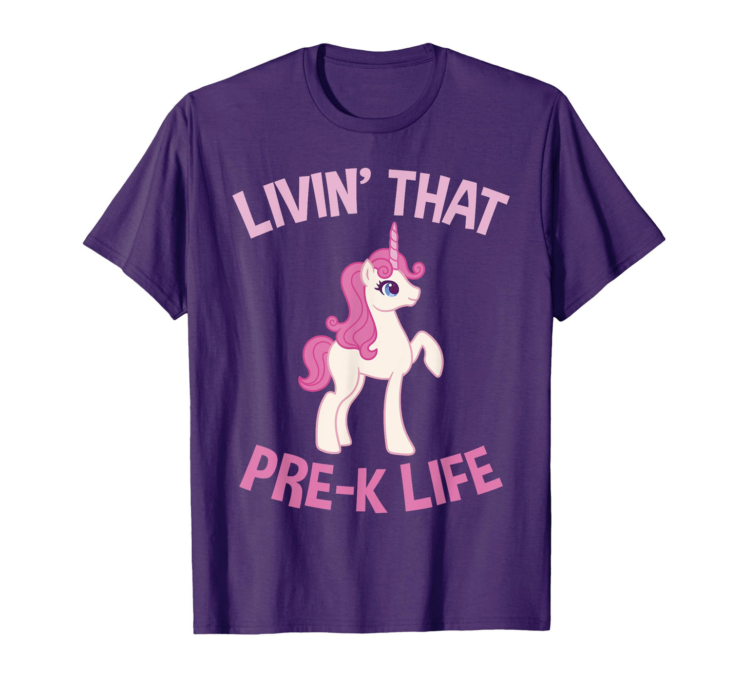 Livin that Pre K Life Unicorn Pre School T-Shirt