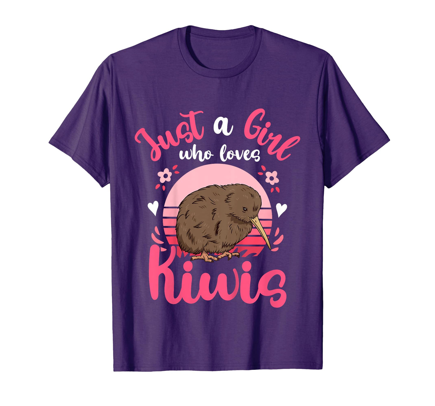 Kiwi Birds Just a Girl Who Loves Kiwis T-Shirt