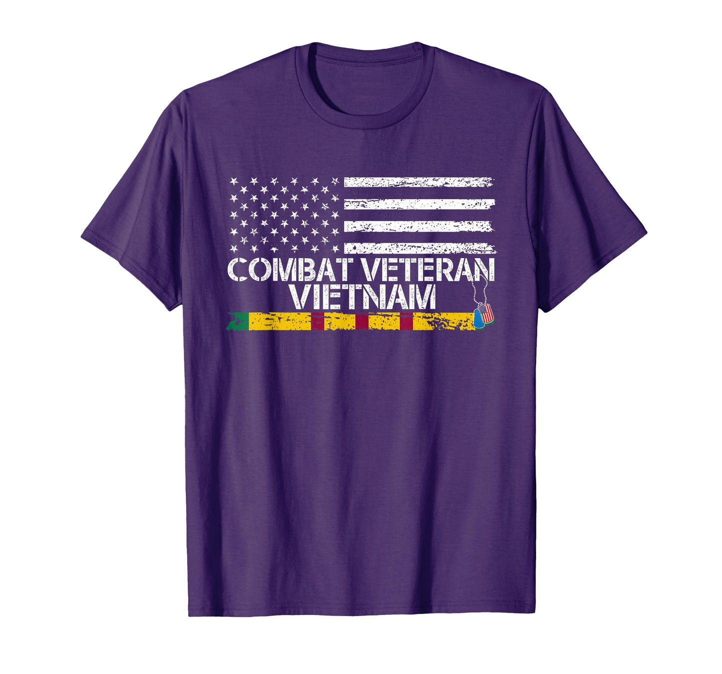 Combat Veteran Vietnam - Veteran Patriotic Father's Day T-Shirt