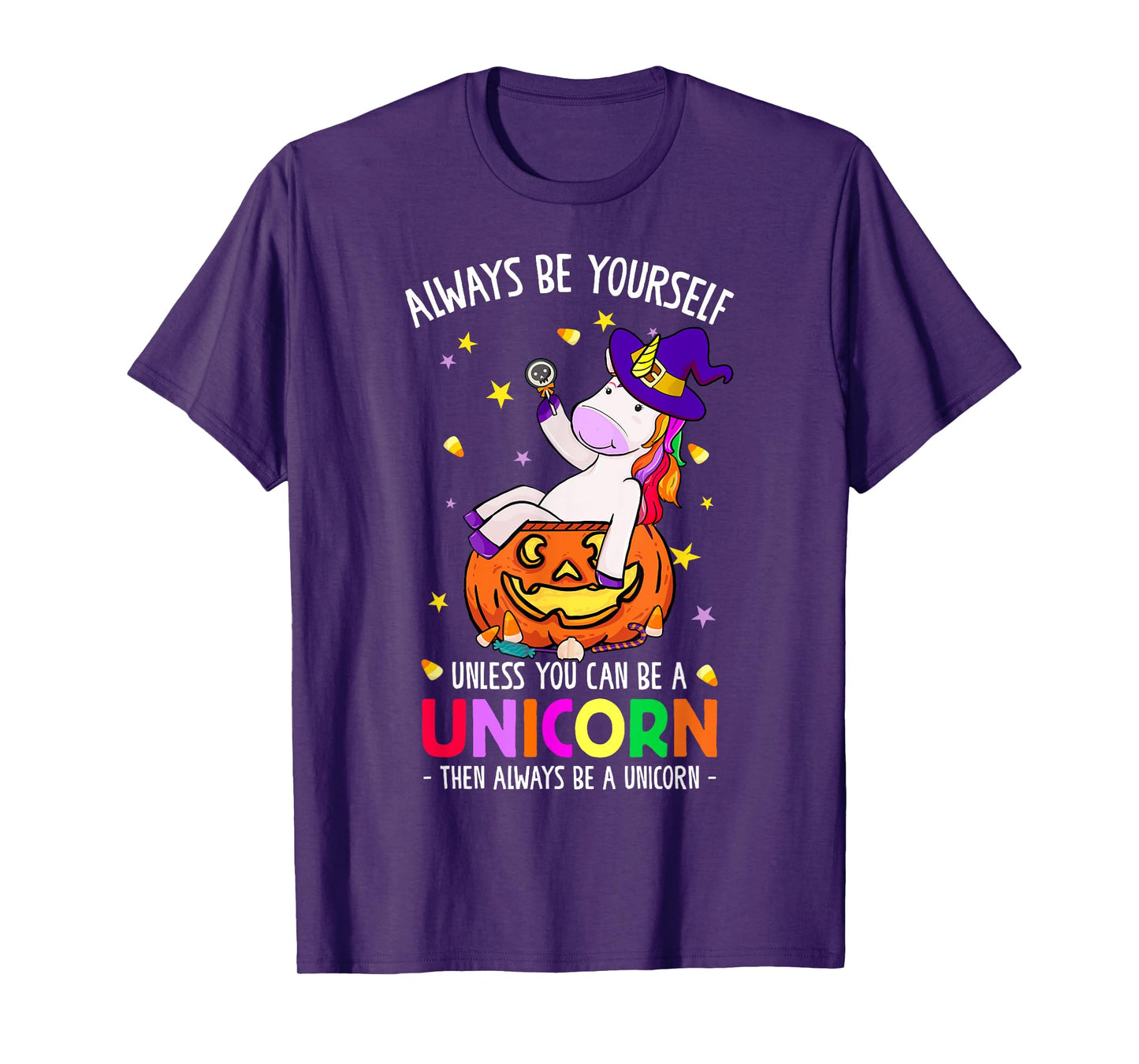 Always Be a Unicorn Halloween Unicorn Costume Women Girls T-Shirt