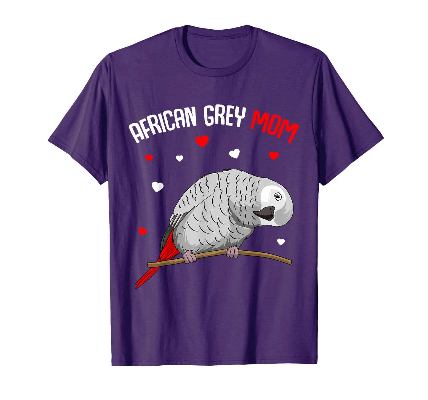 African Grey Parrot Mom Love funny Women T-Shirt