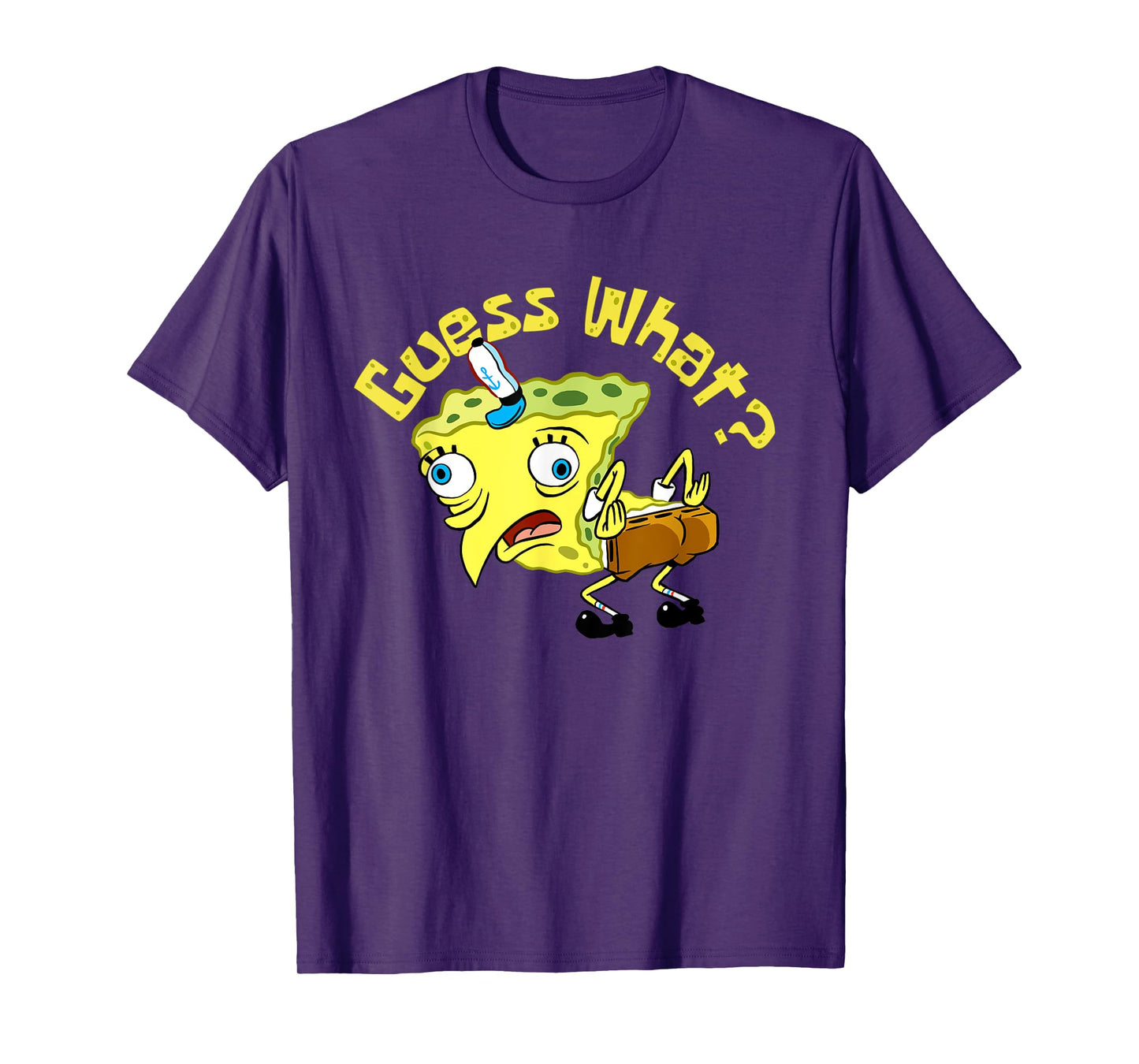 Spongebob Mocking Meme Guess What Chicken Butt Spongebob T-Shirt