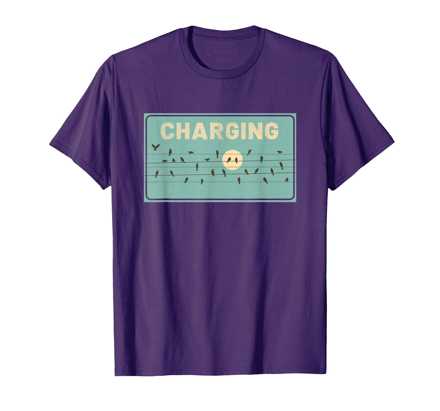 Birds Charging on Powerlines T-Shirt