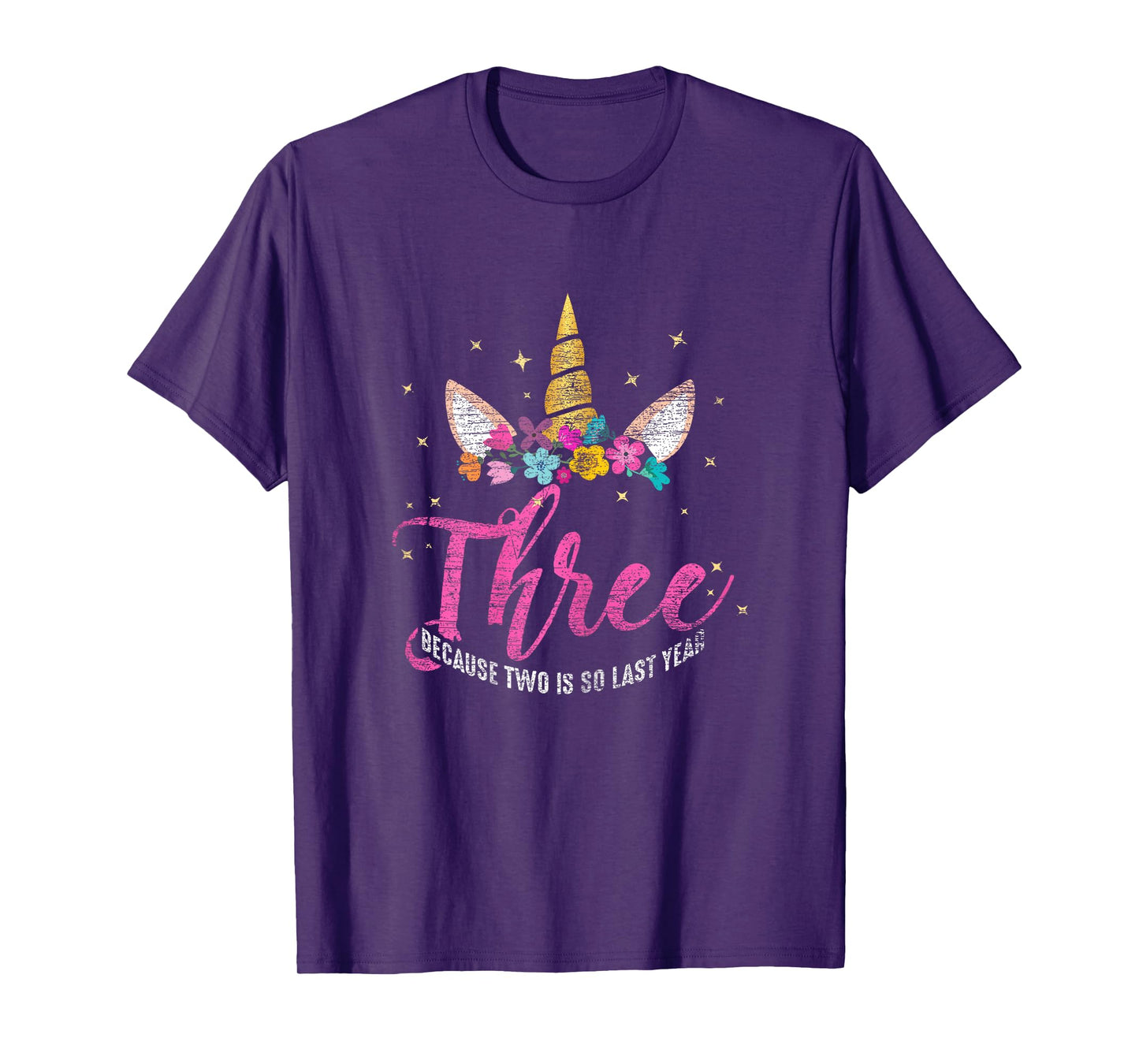 3 Years Old Birthday Girl Gifts Unicorn 3rd Birthday T-Shirt