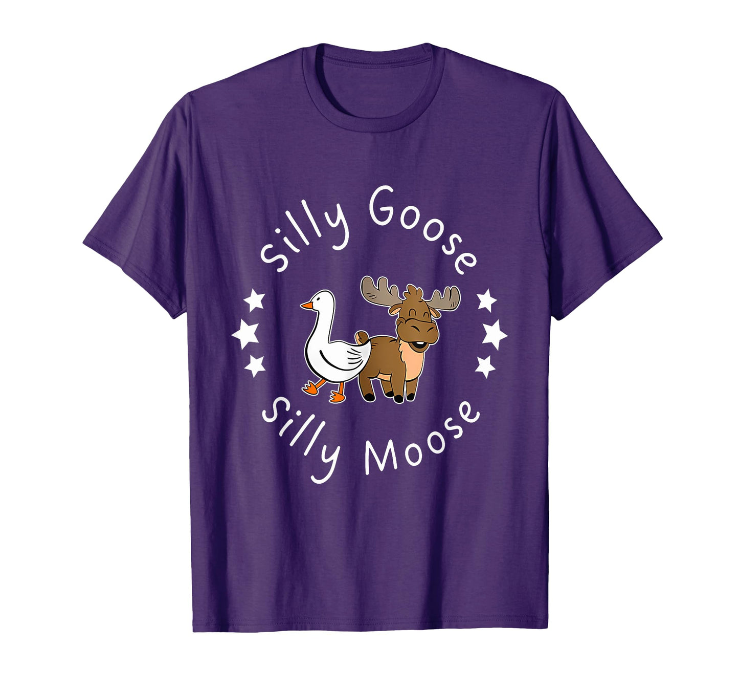 Silly Goose Silly Moose Best Friend Funny Design T-Shirt