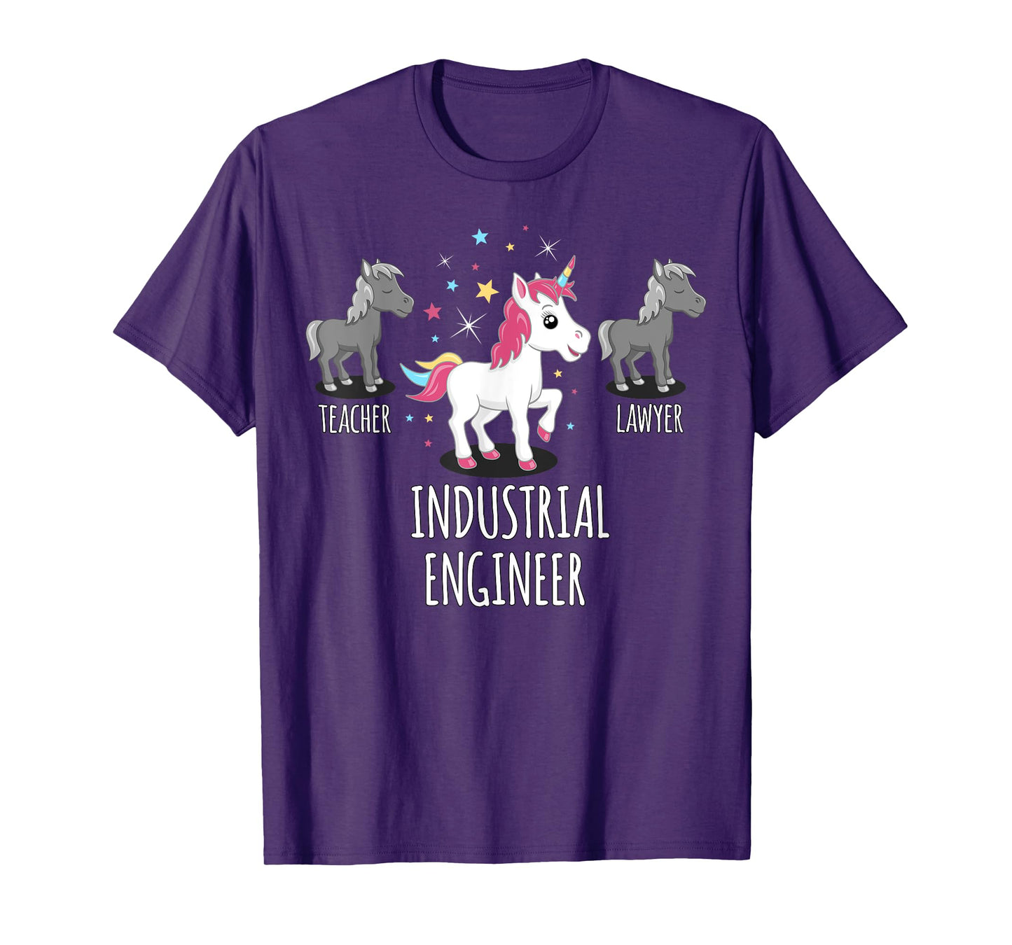 Industrial Engineer Gift Unicorn Profession Gag Shirt T-Shirt