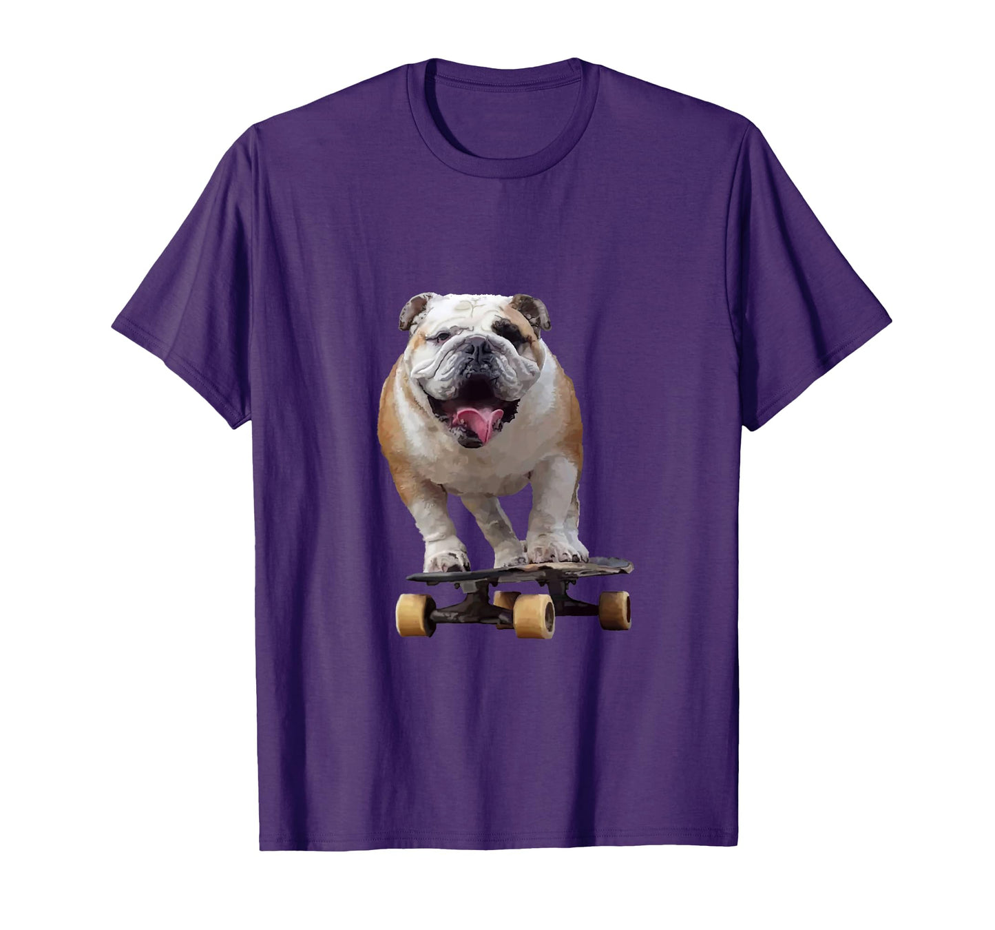 Funny Skateboarding Bulldog T-Shirt