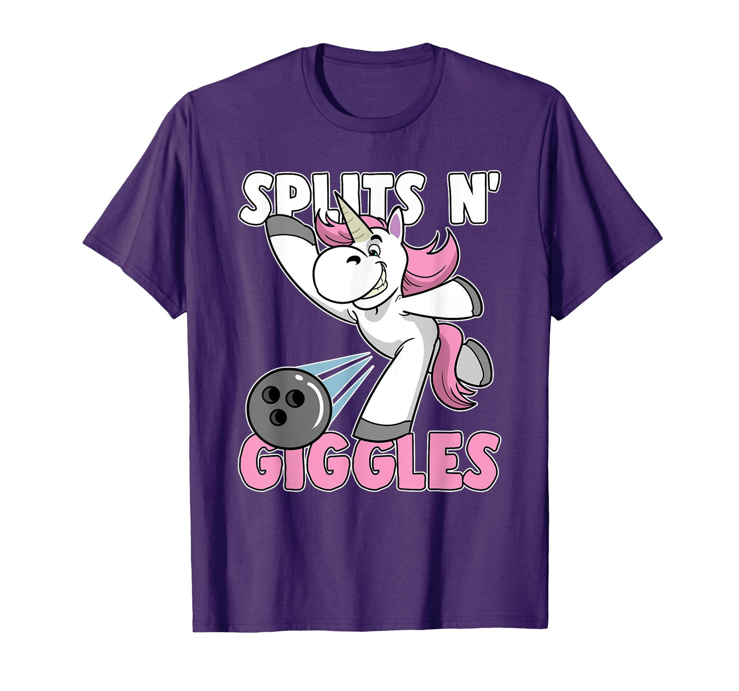 Splits n' Giggles Unicorn Bowling Bowler T-Shirt
