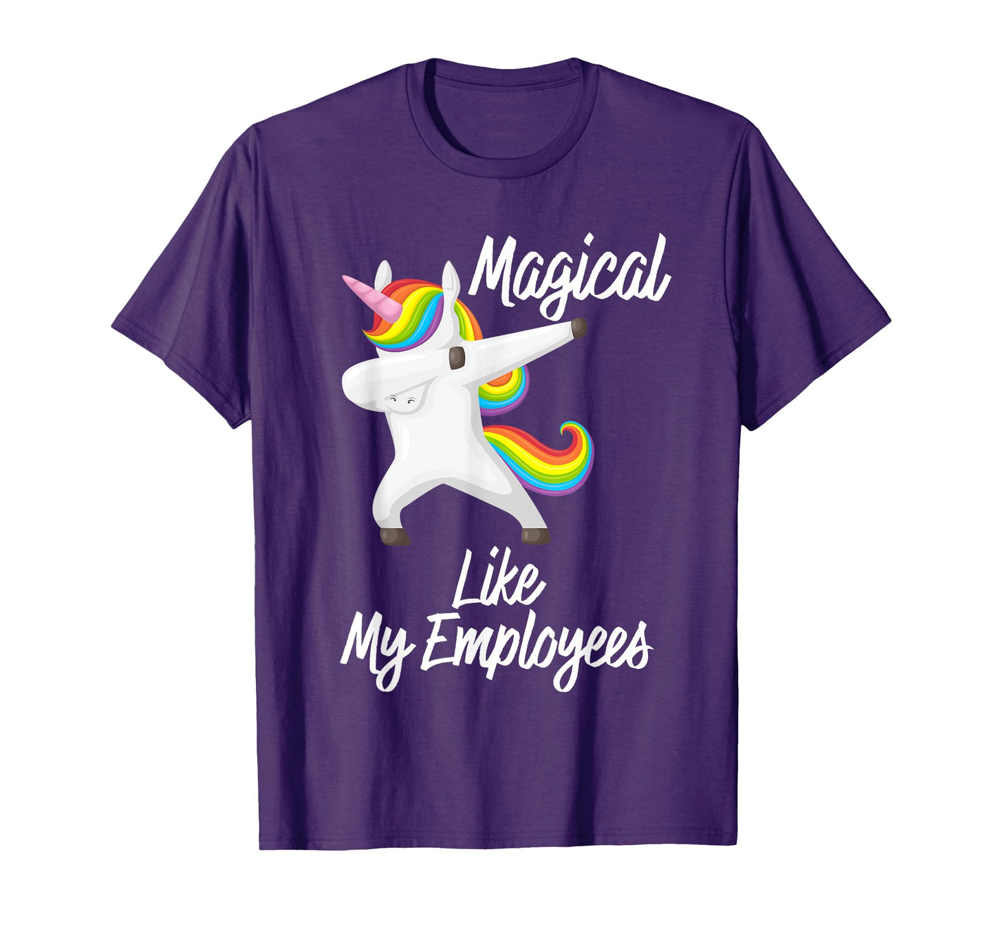Magical Like My Employees Dabbing Unicorn Funny Boss Gift T-Shirt