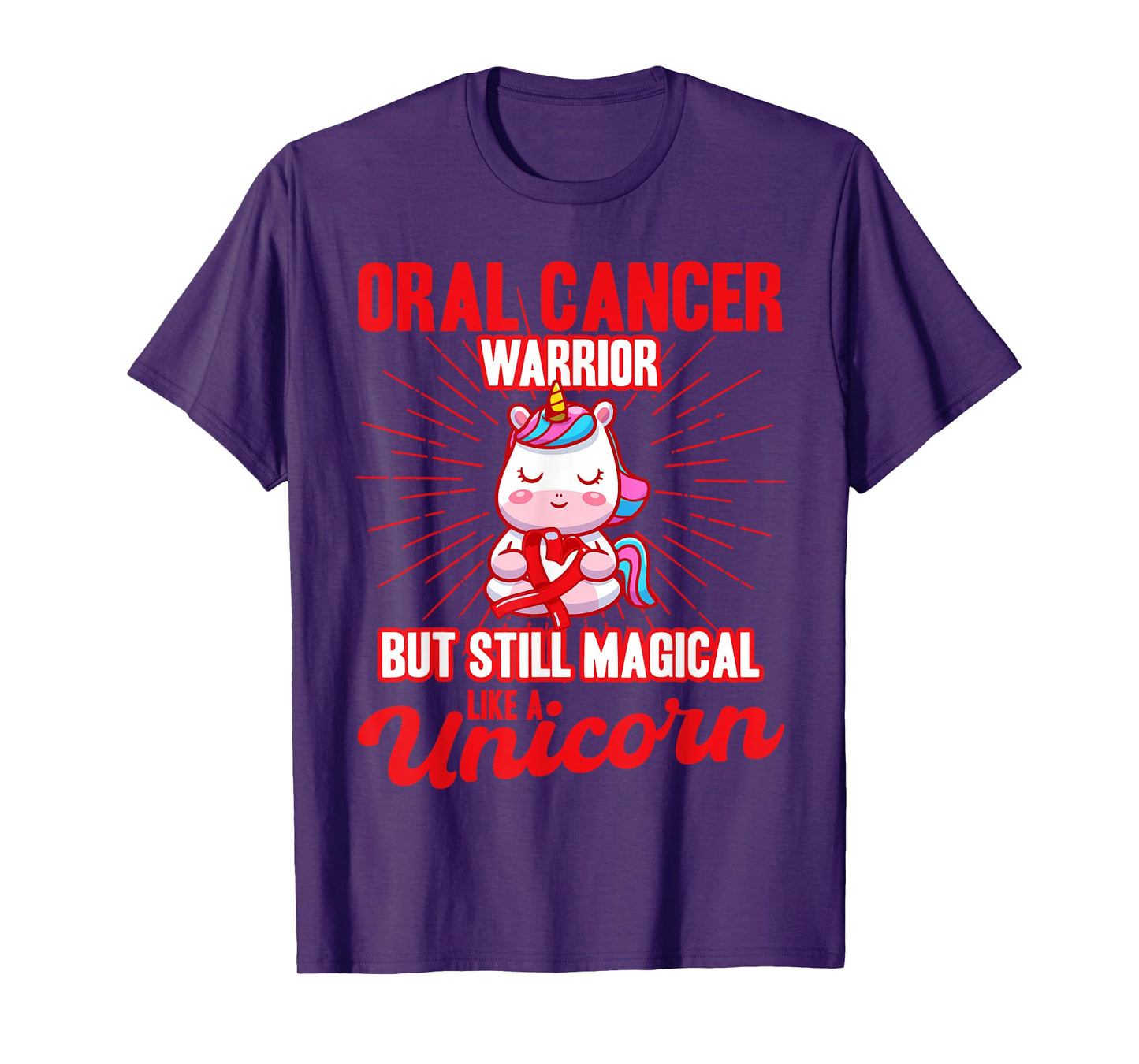 Magical Like A Unicorn Oral Cancer Awareness T-Shirt