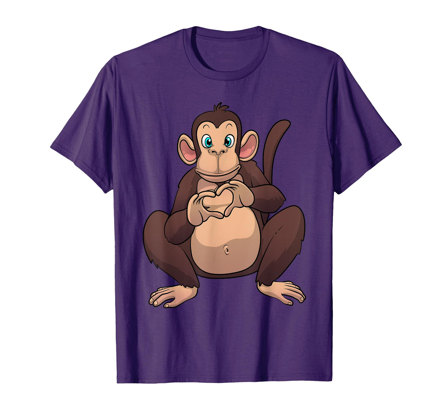 Monkey Art For Men Women Gorilla Animal Valentines Monkey T-Shirt