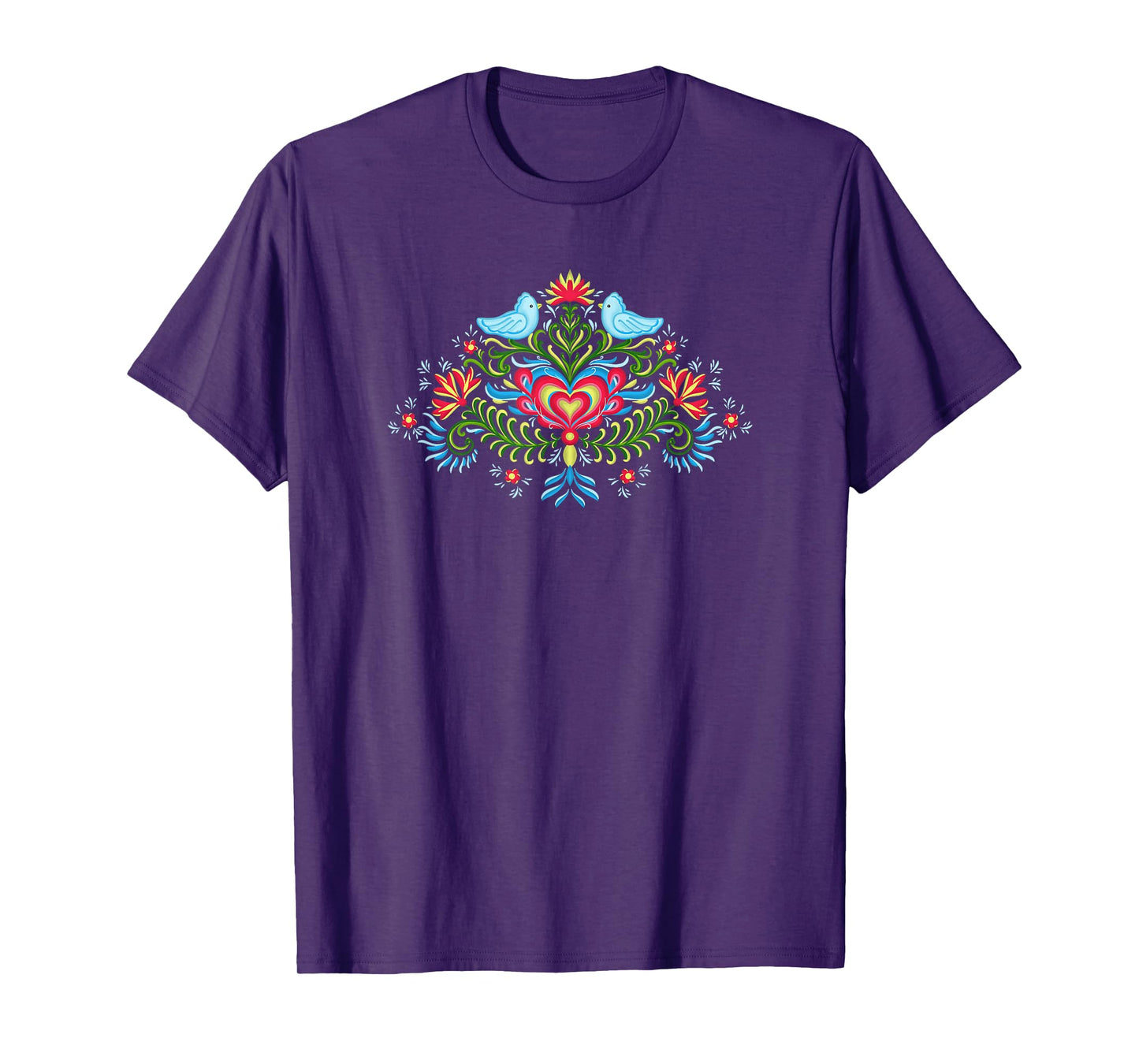 Scandinavian Norwegian Rosemaling Norway Women T-Shirt
