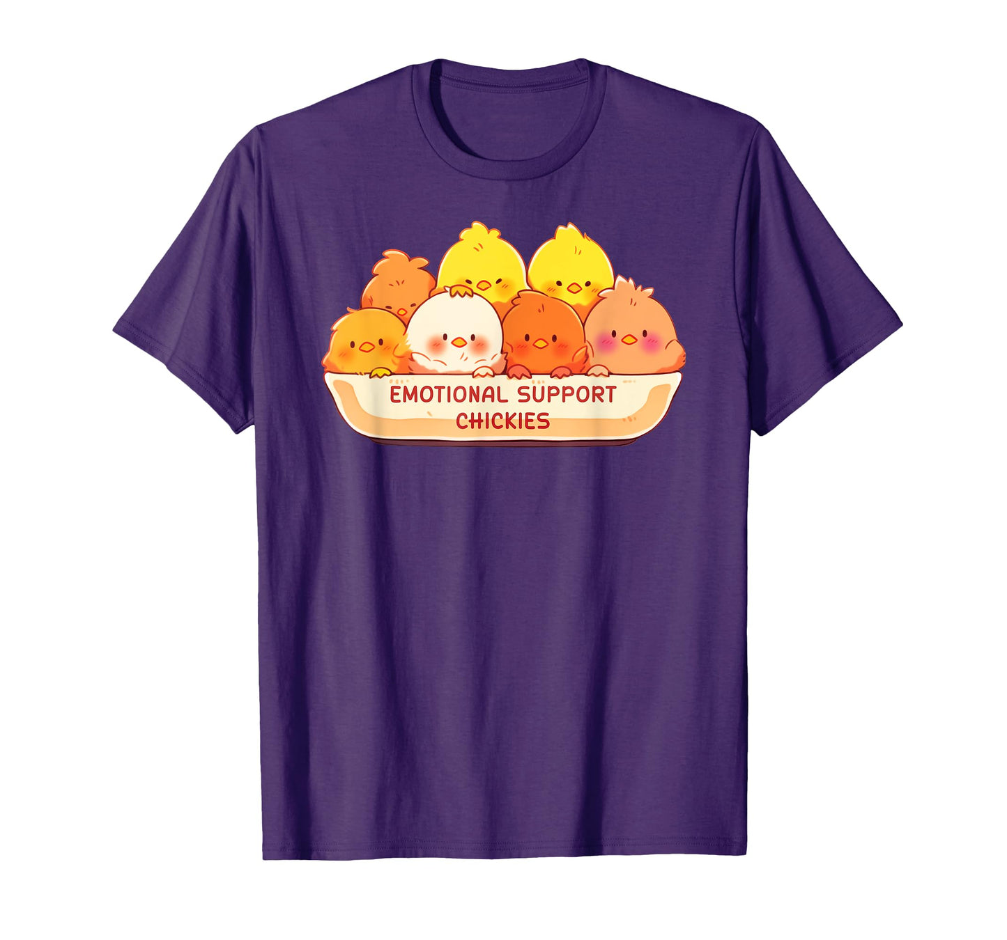 Emotional Support Chickies Cute Kawaii Fruit Cup T-Shirt