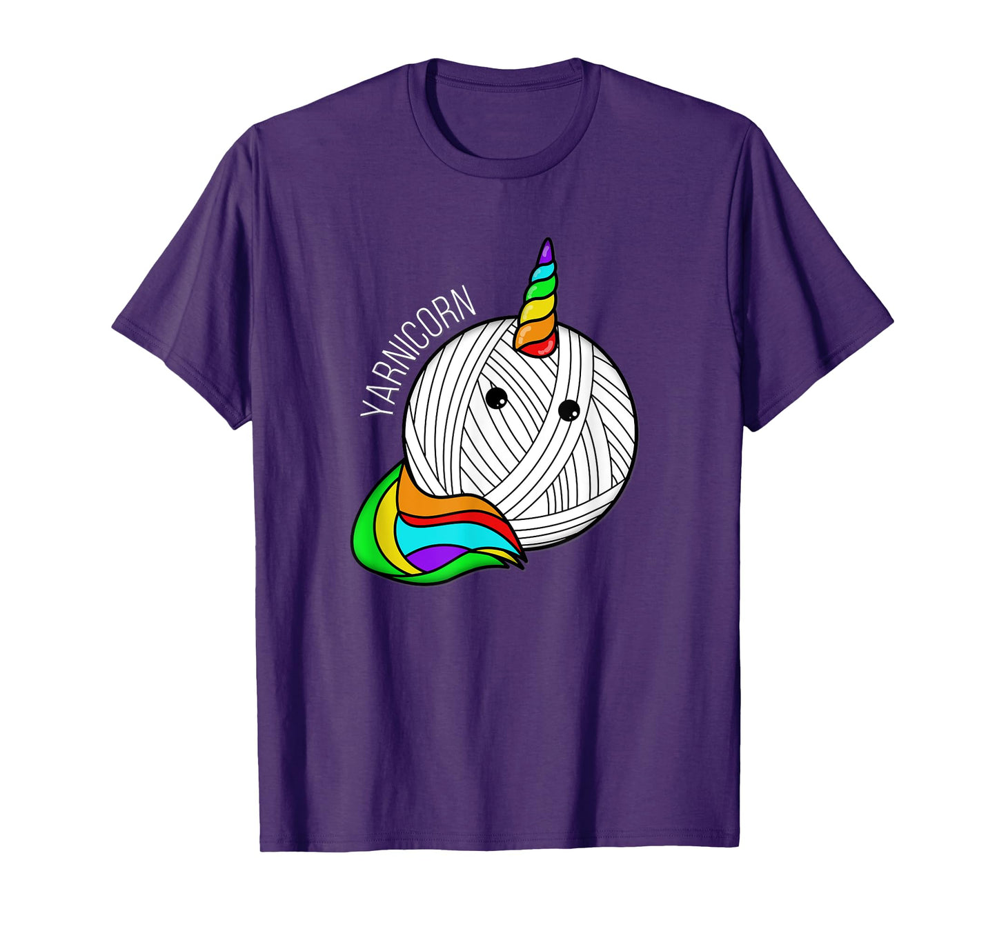 Funny Yarn Art Unicorn - Yarn Horn Crochet Pictures T-Shirt