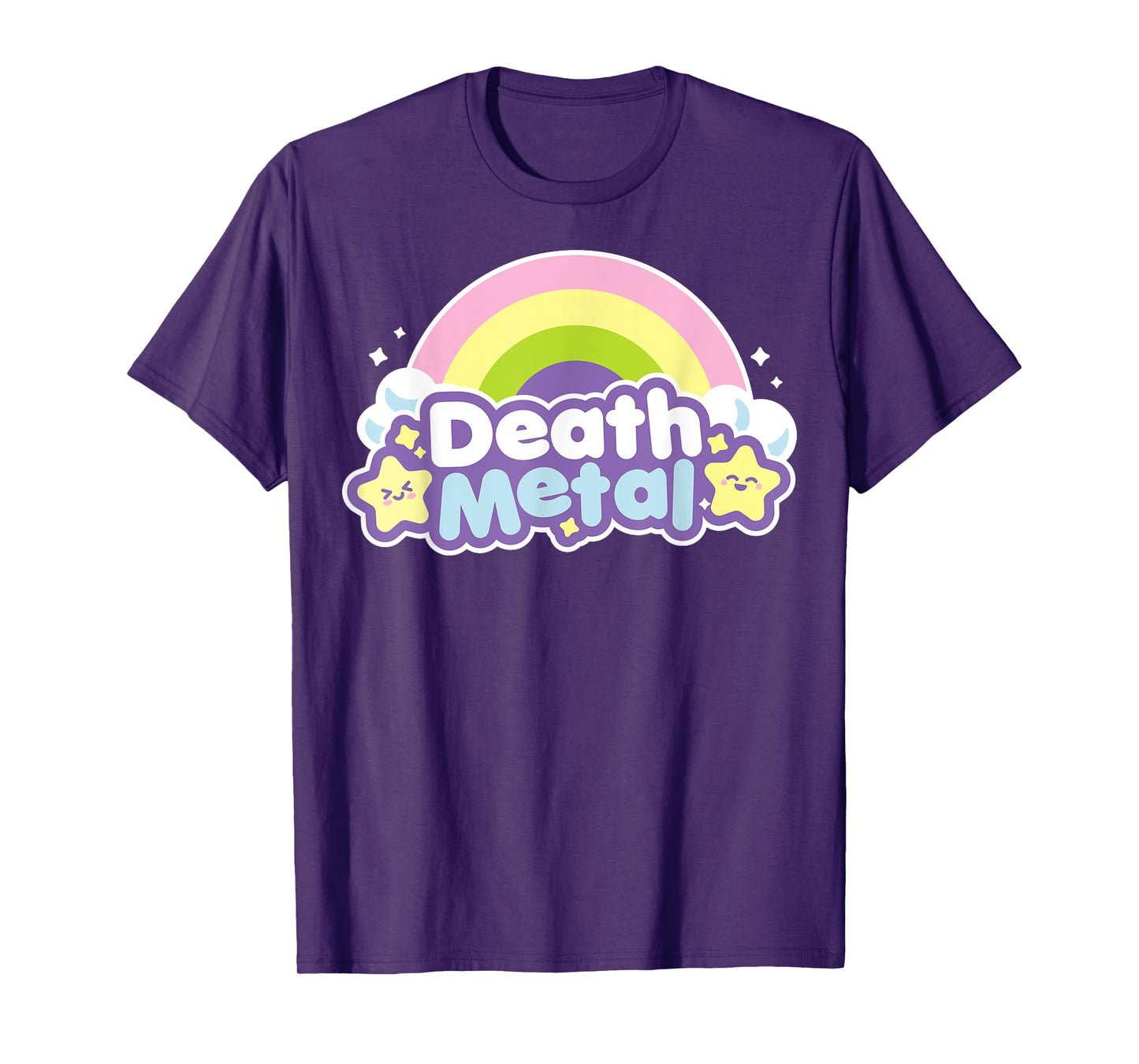 Death Metal Rainbow Halloween Shirt Unicorn Rock Concert T-Shirt