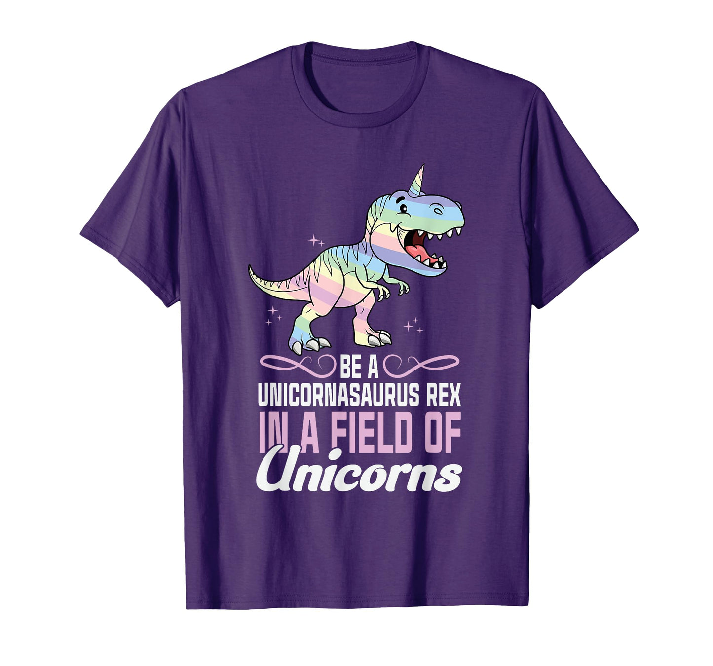 Cute Dinocorn T-shirt Dinosaur Girls Unicorn T-Shirt