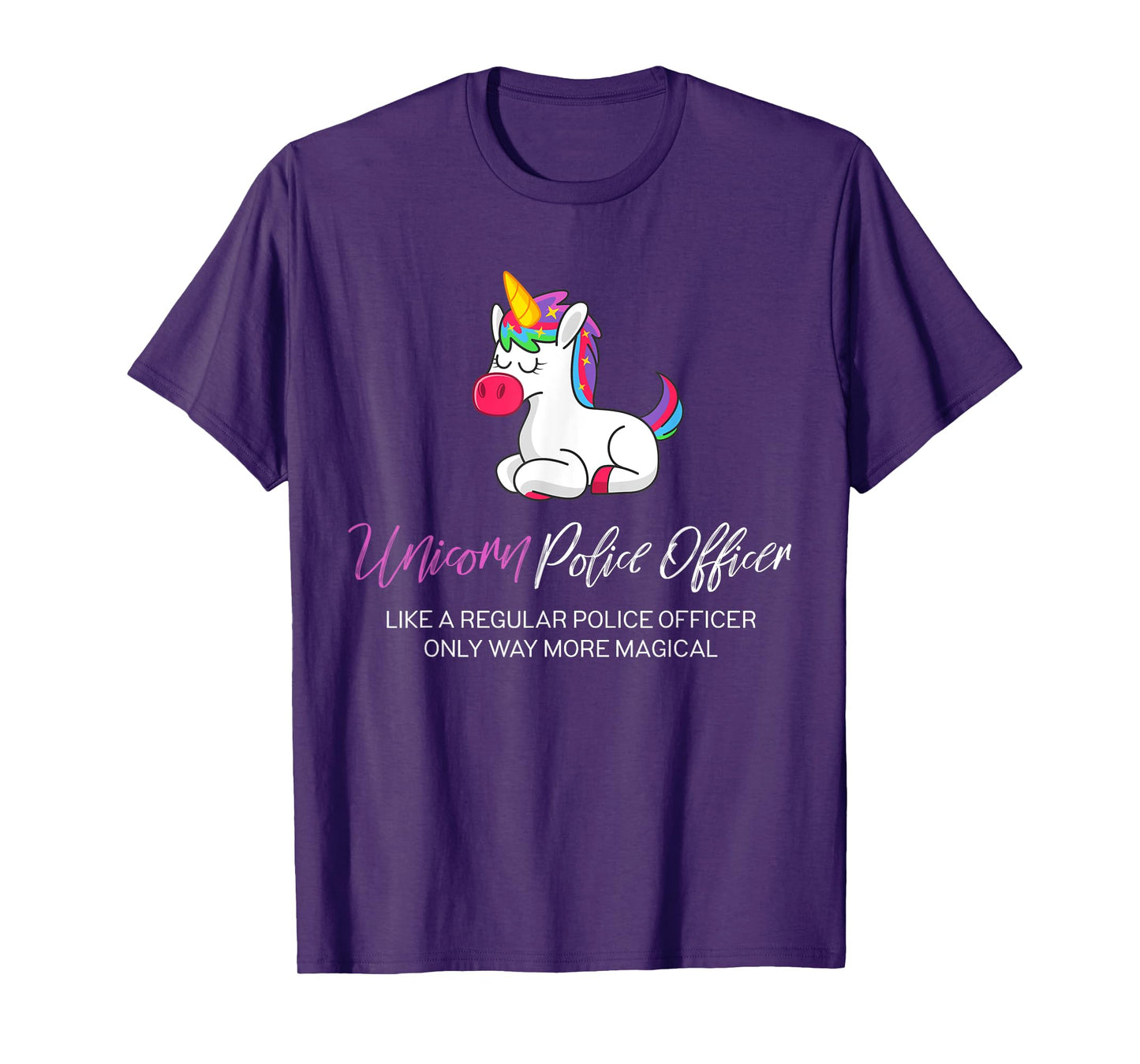 Police Unicorn Shirt, Police Officer Gifts T-Shirt