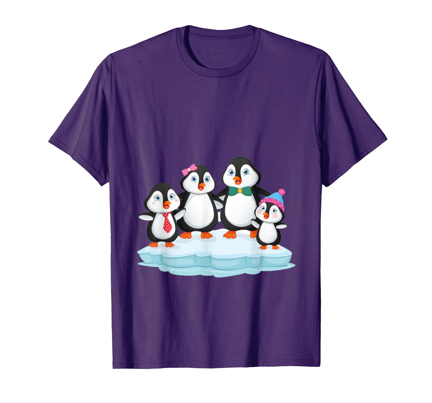 penguin family love gift christmas birthday T-Shirt
