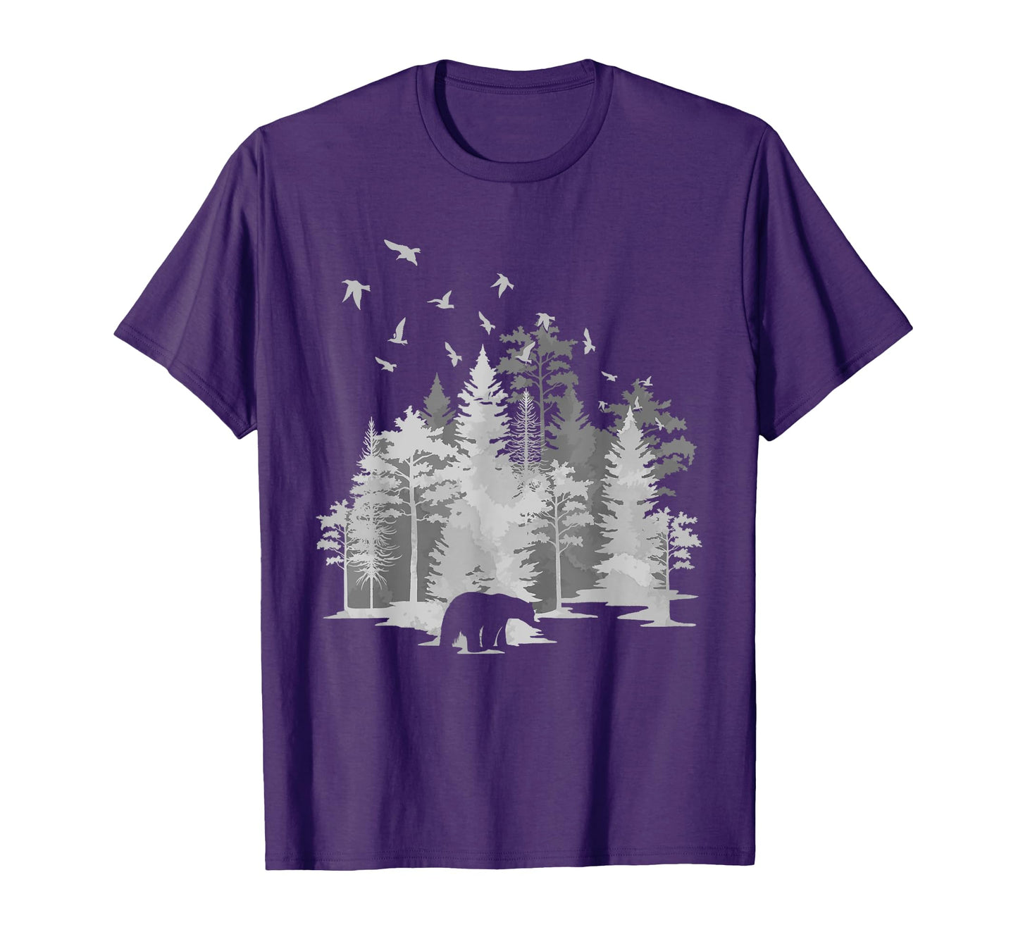 Mountains Birds Outdoors Animal Bear Nature Hiking Forest T-Shirt