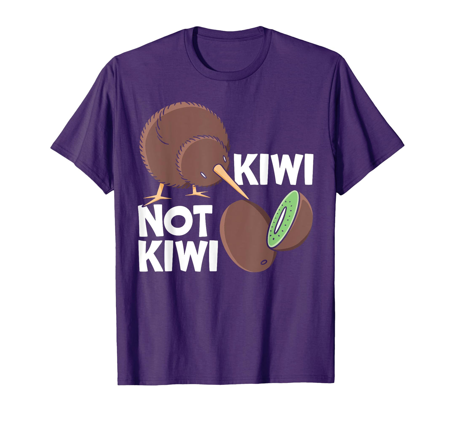 Kiwi Not Kiwi Animal Pun New Zealand Kiwi Bird T-Shirt