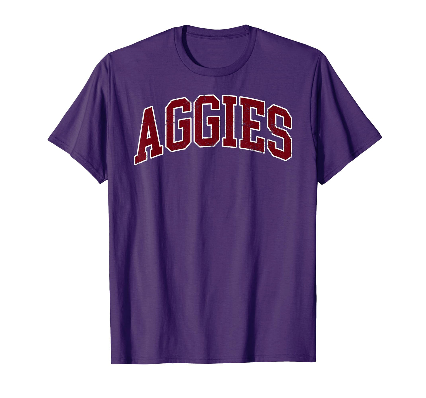 Retro Personalized Aggies-Red T-Shirt