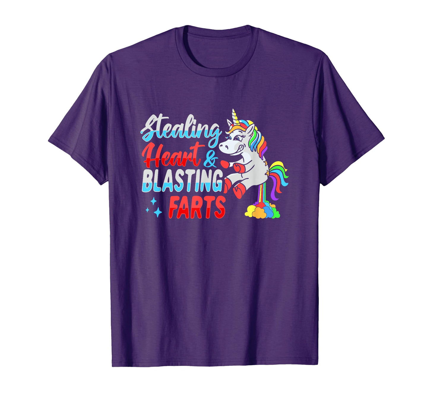 Stealing hearts and blasting farts Unicorn T-Shirt
