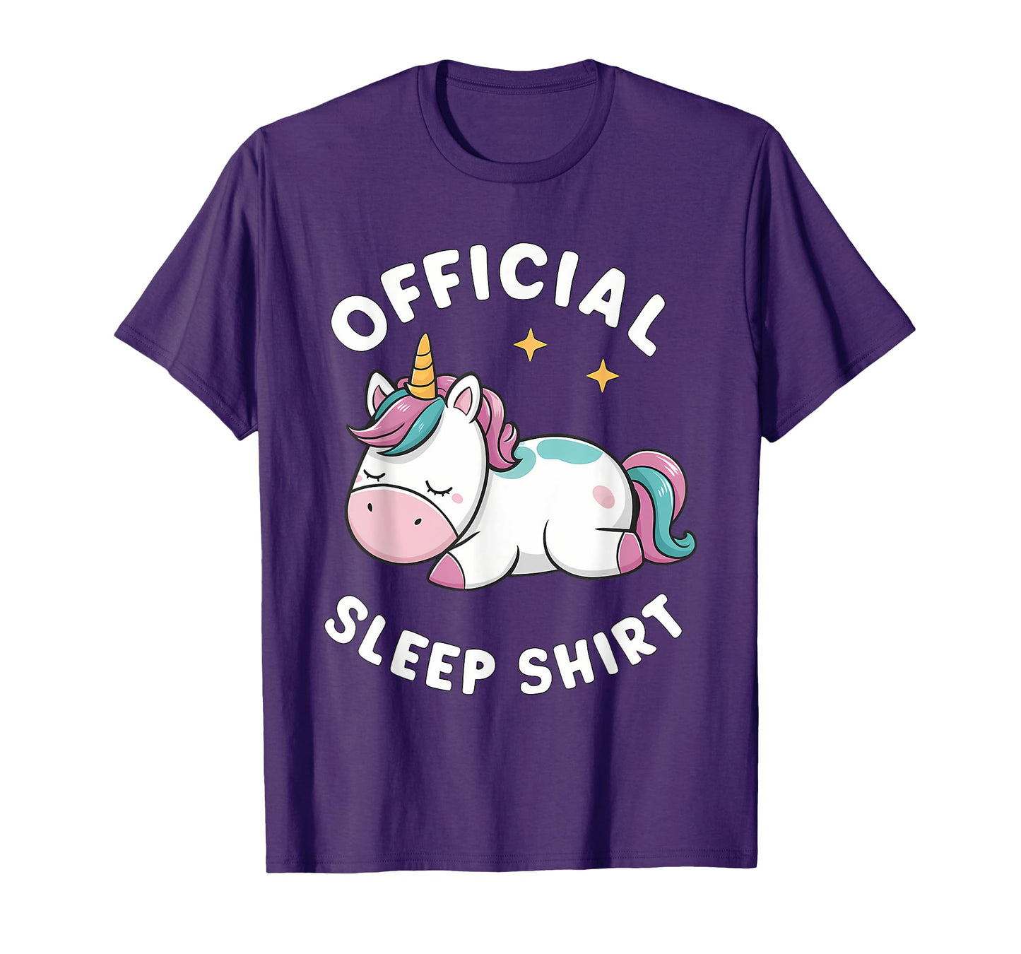 Official Sleep Shirt Unicorn Pajamas Nightgown T-Shirt
