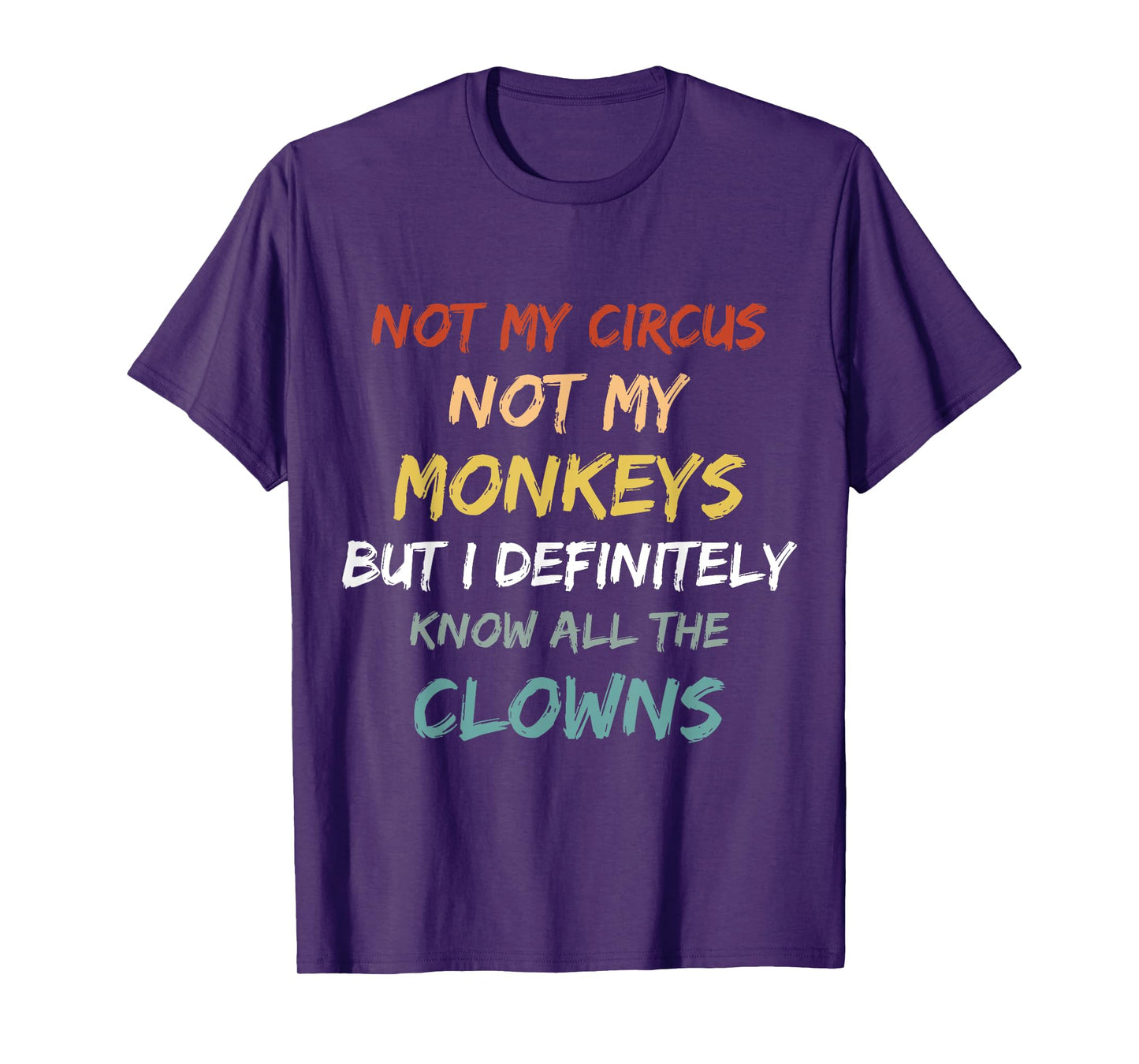 Not My Circus Not My Monkeys But I Definitely Know Clowns T-Shirt