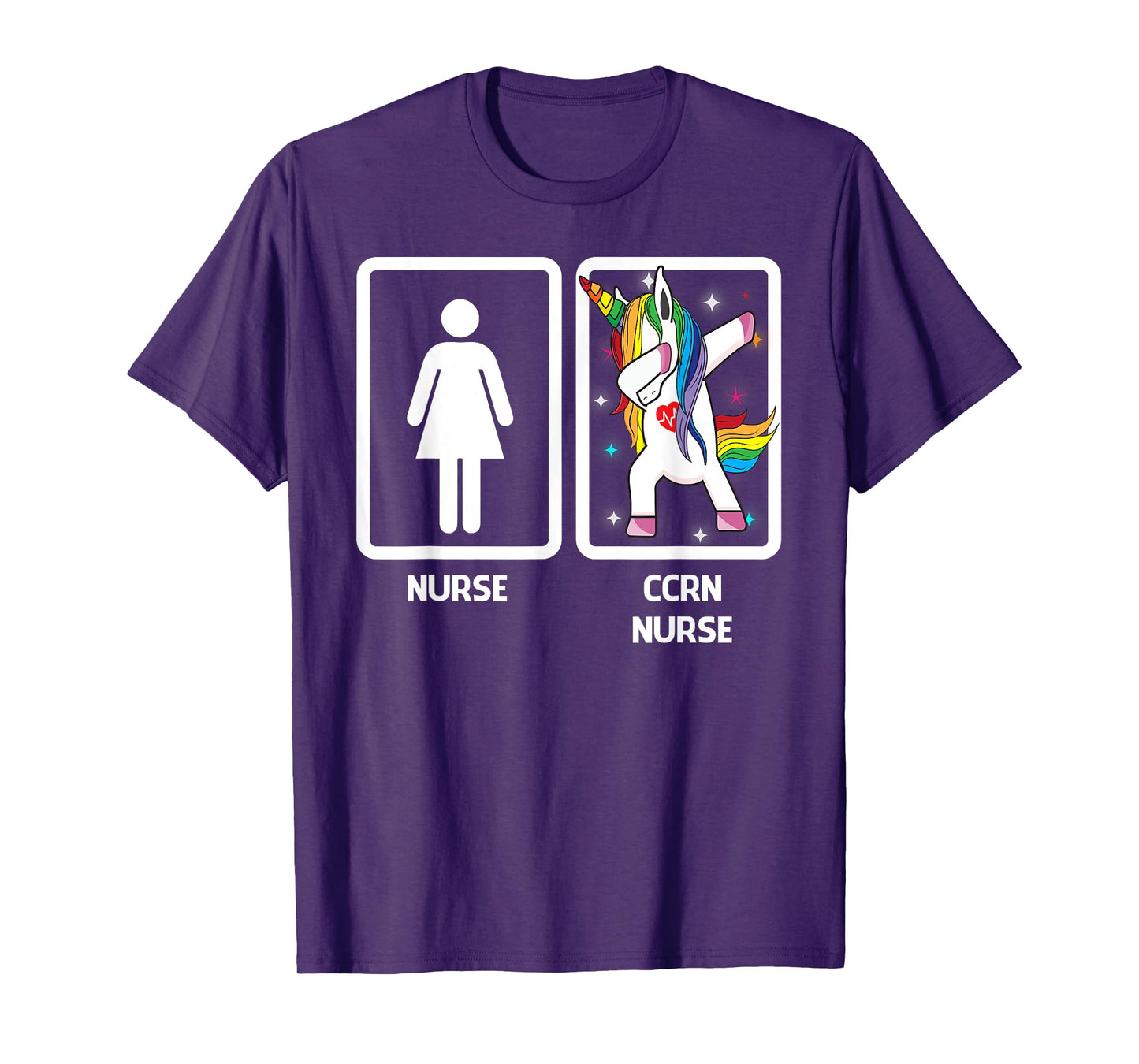CCRN Nurse Unicorn Dabbing Funny Dabbing CCRN Nurse Gift T-Shirt