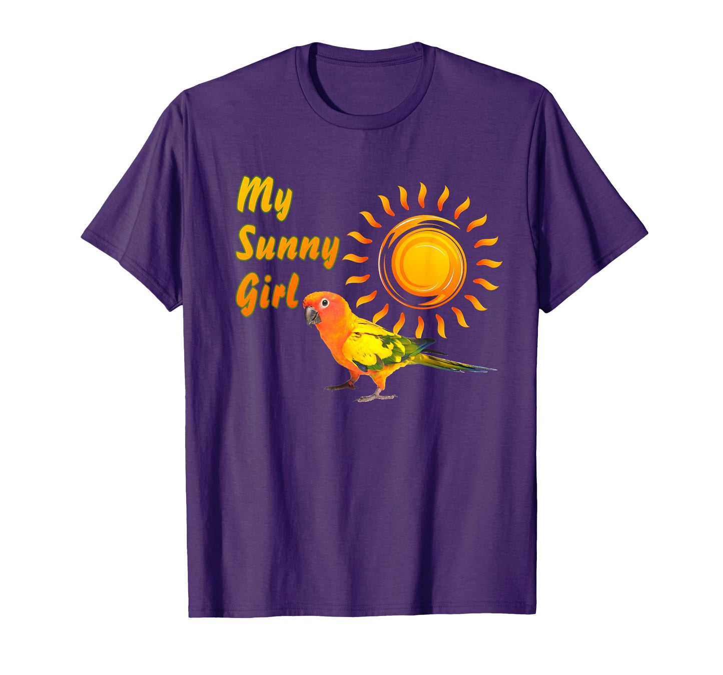 Sun Conure Parrot Sunny Sunshine Girl T-Shirt