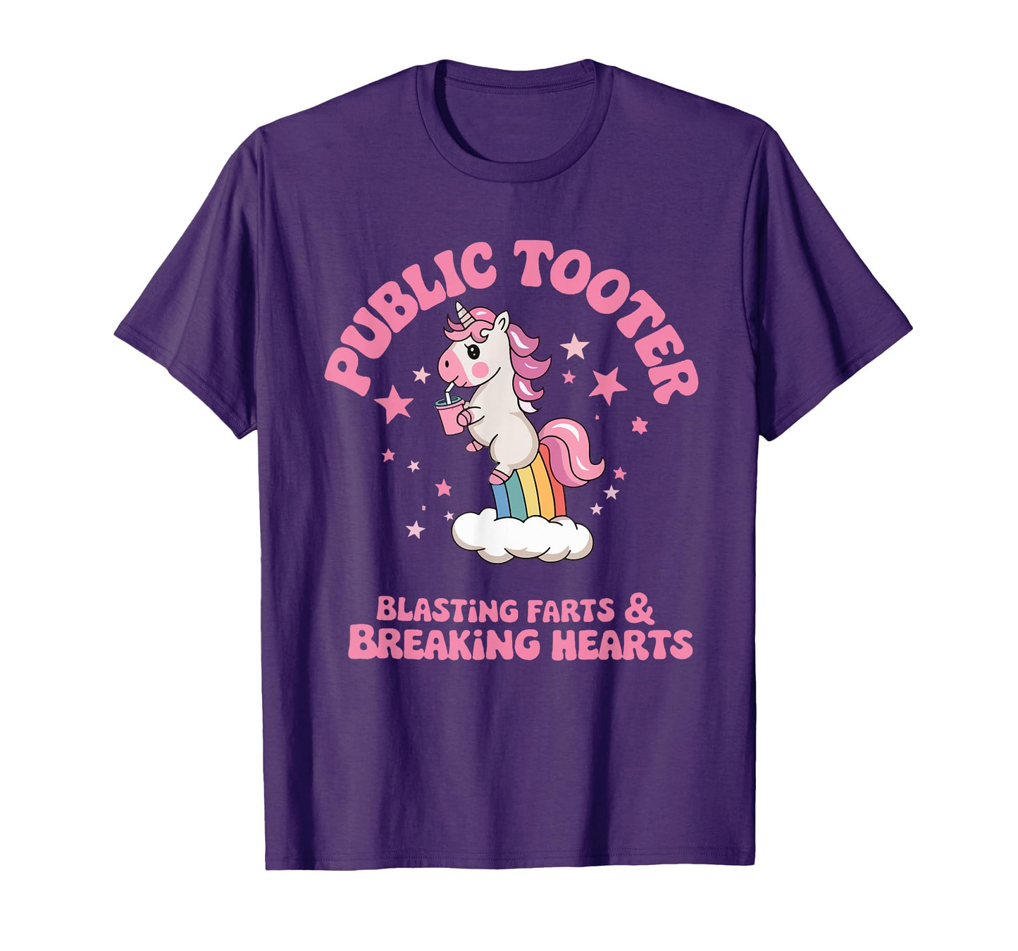 Public Tooter Embarrassing Unicorn Funny Inappropriate Meme T-Shirt
