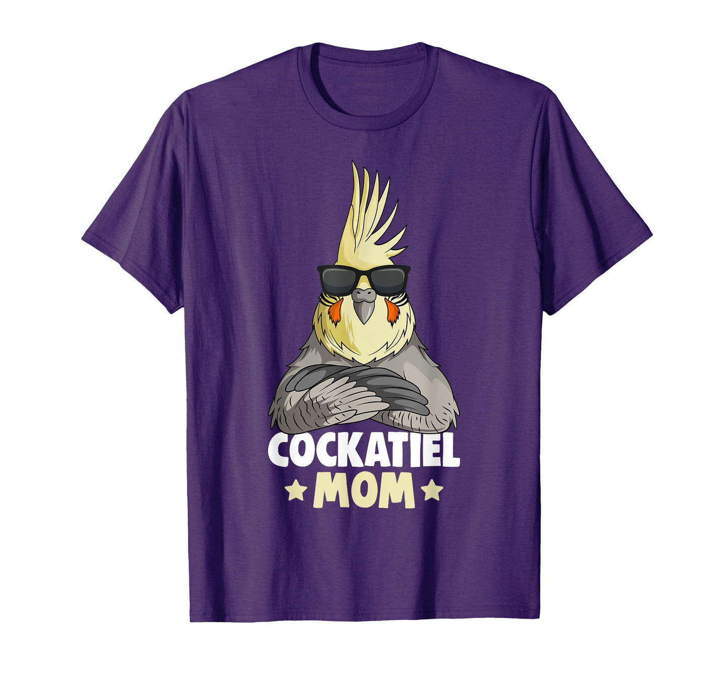 Cute Bird Lover Apparel & Gift Ideas Cockatiel Mom Women's T-Shirt Black Small Modern T-Shirt